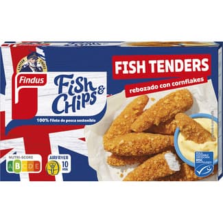 Fish tenders palitos de pescado rebozados con cornflakes estuche 256 g - Findus