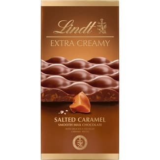 Chocolate con leche Extra Creamy con caramelo salado tableta 80 g - Lindt