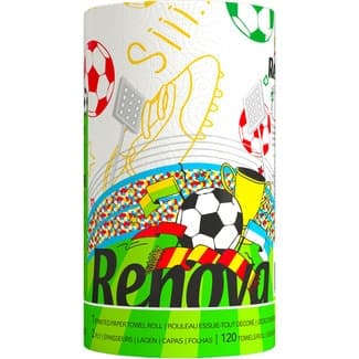 Papel de cocina multiusos decorado 2 capas envase 1 rollo - Renova