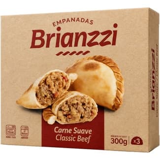 Empanada de carne suave 3 unidadaes estuche 300 g - Brianzzi