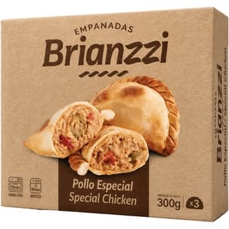 Empanada de pollo especial 3 unidades estuche 300 g - Brianzzi