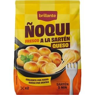 Ñoqui fresco a la sartén con queso envase 300 g - Brillante