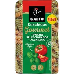 Ensaladas Gourmet hélices con tomates seleccionados y albahaca paquete 400 g - Gallo