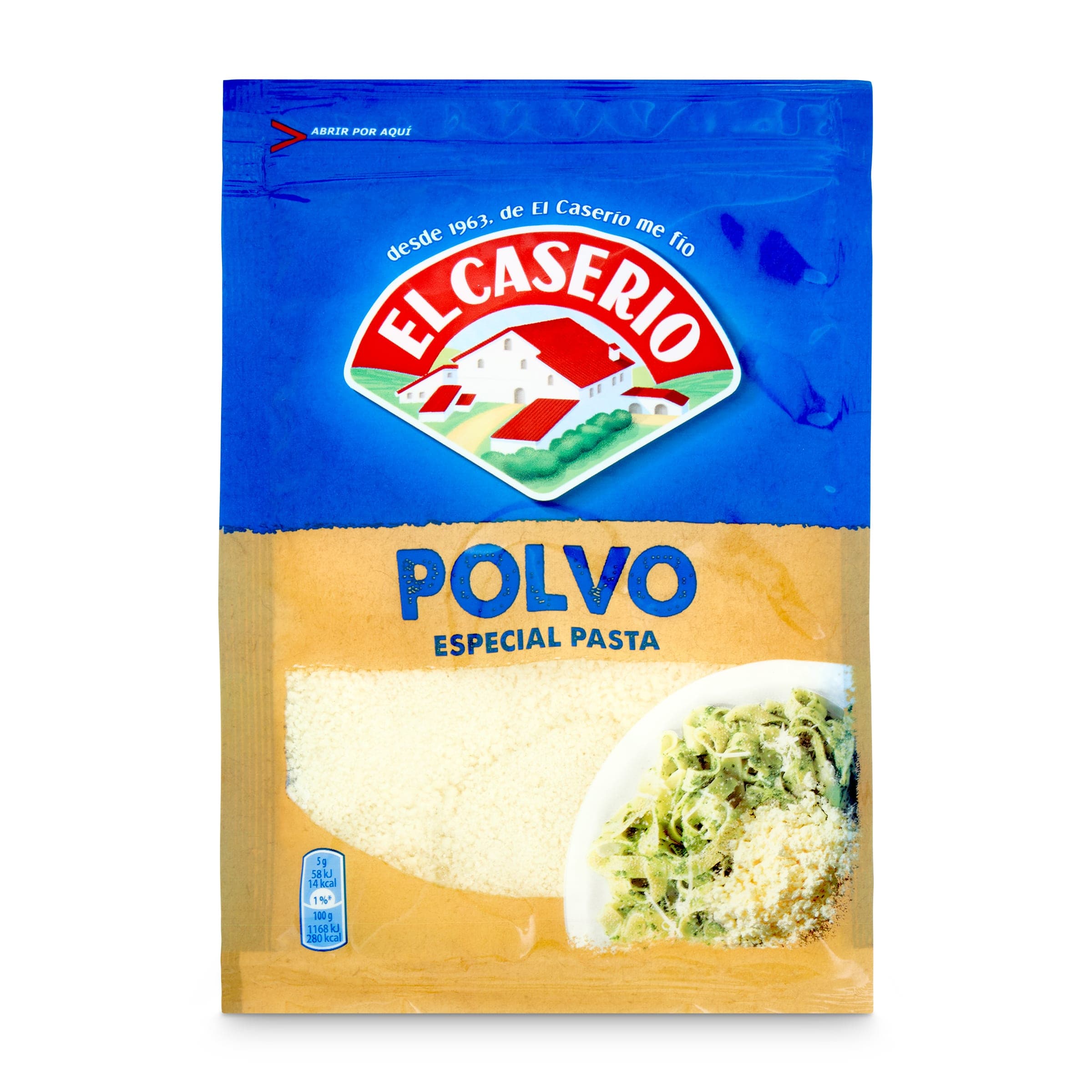 Queso rallado en polvo El Caserío 80 g