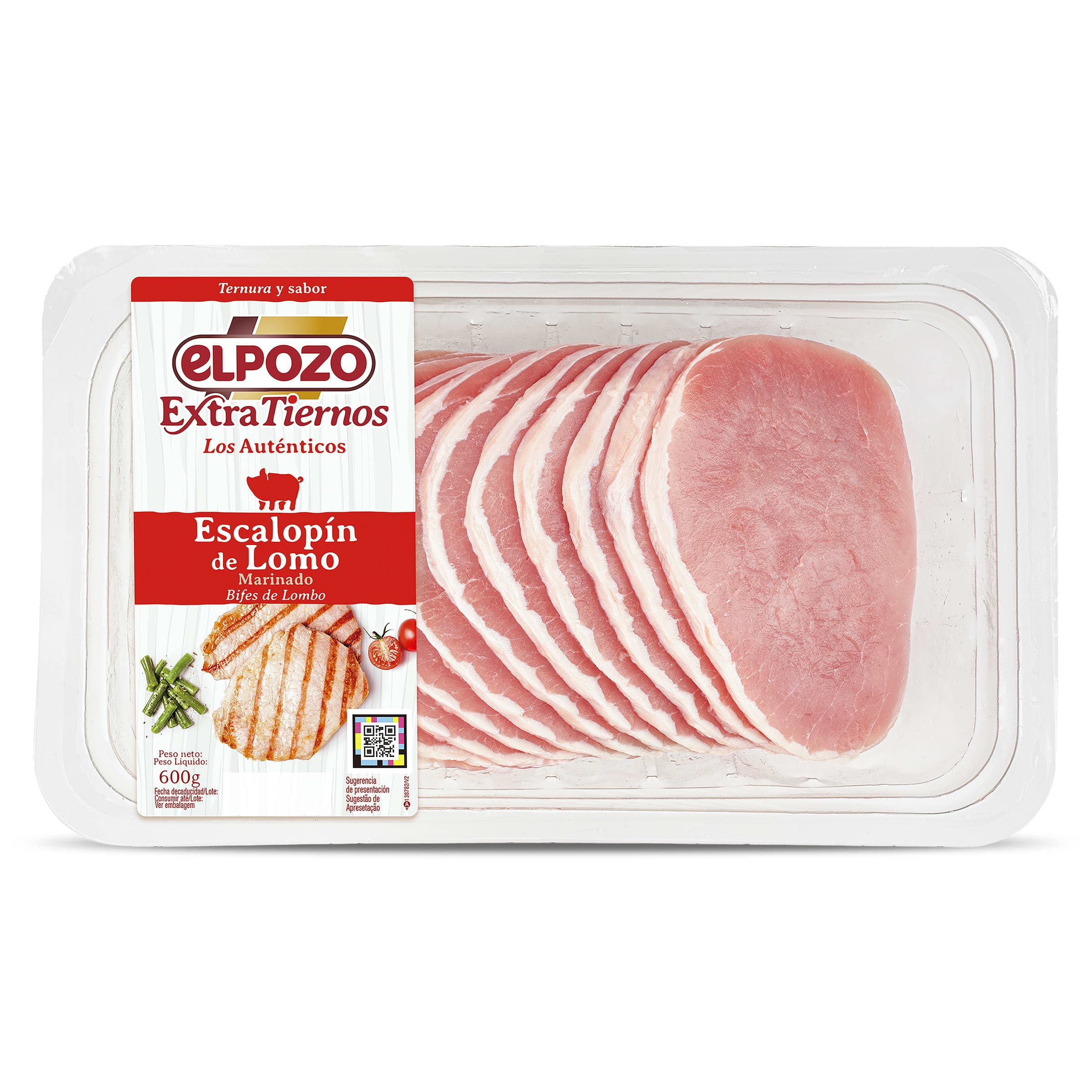 Escalopín de lomo marinado Elpozo Extratiernos 600 g aprox.