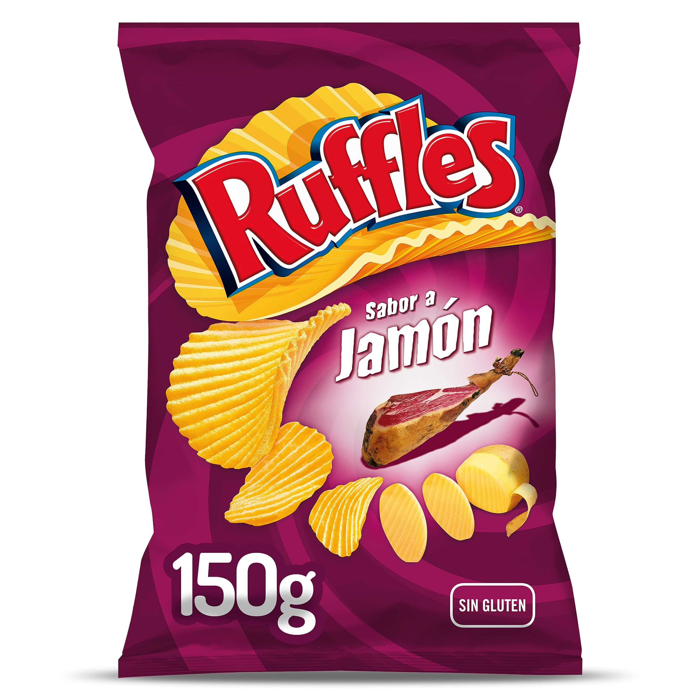Ruffles jamón 150 g
