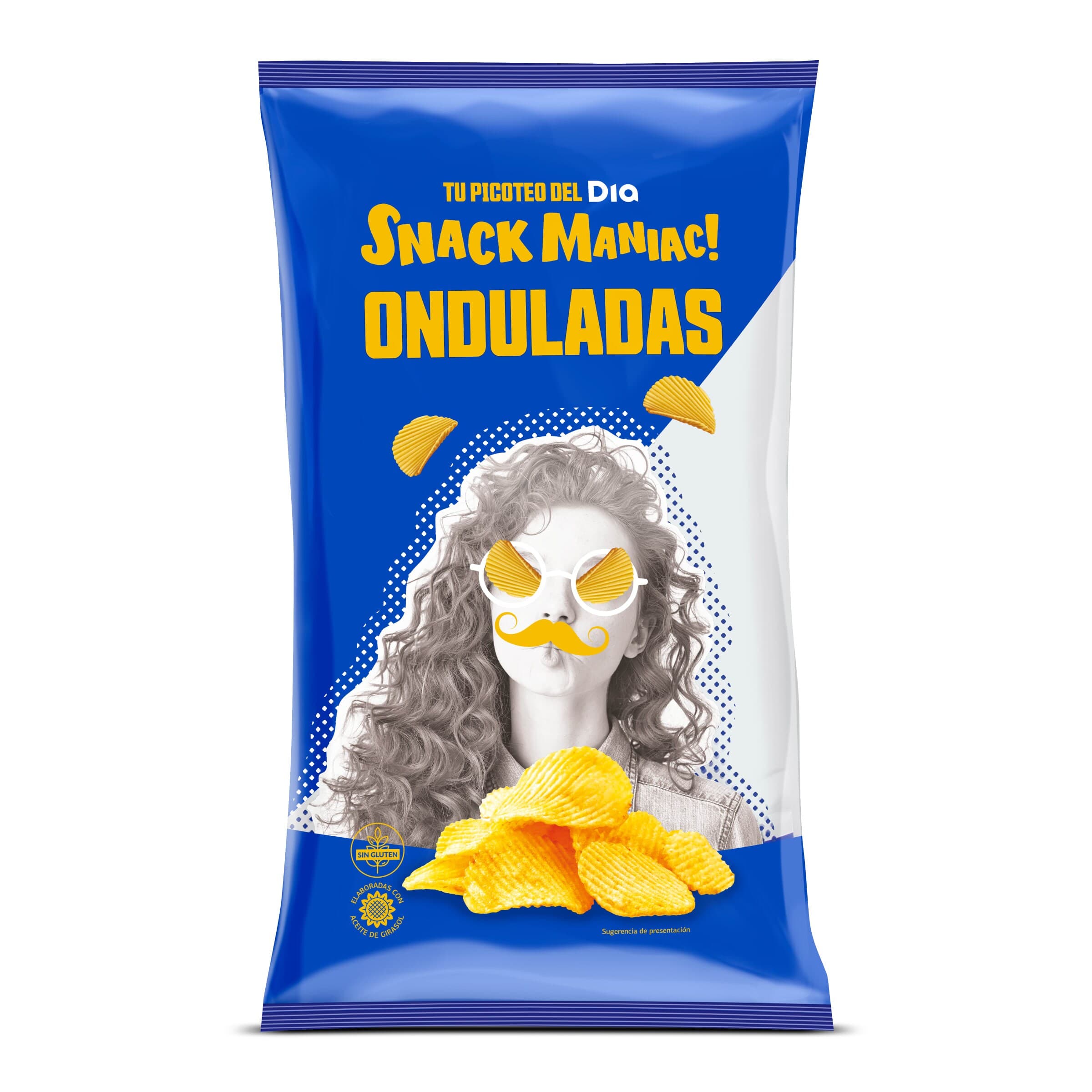 Patatas fritas onduladas Dia Snack Maniac 180 g