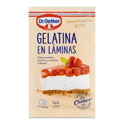 Gelatina en láminas Dr. Oetker bolsa 20 g