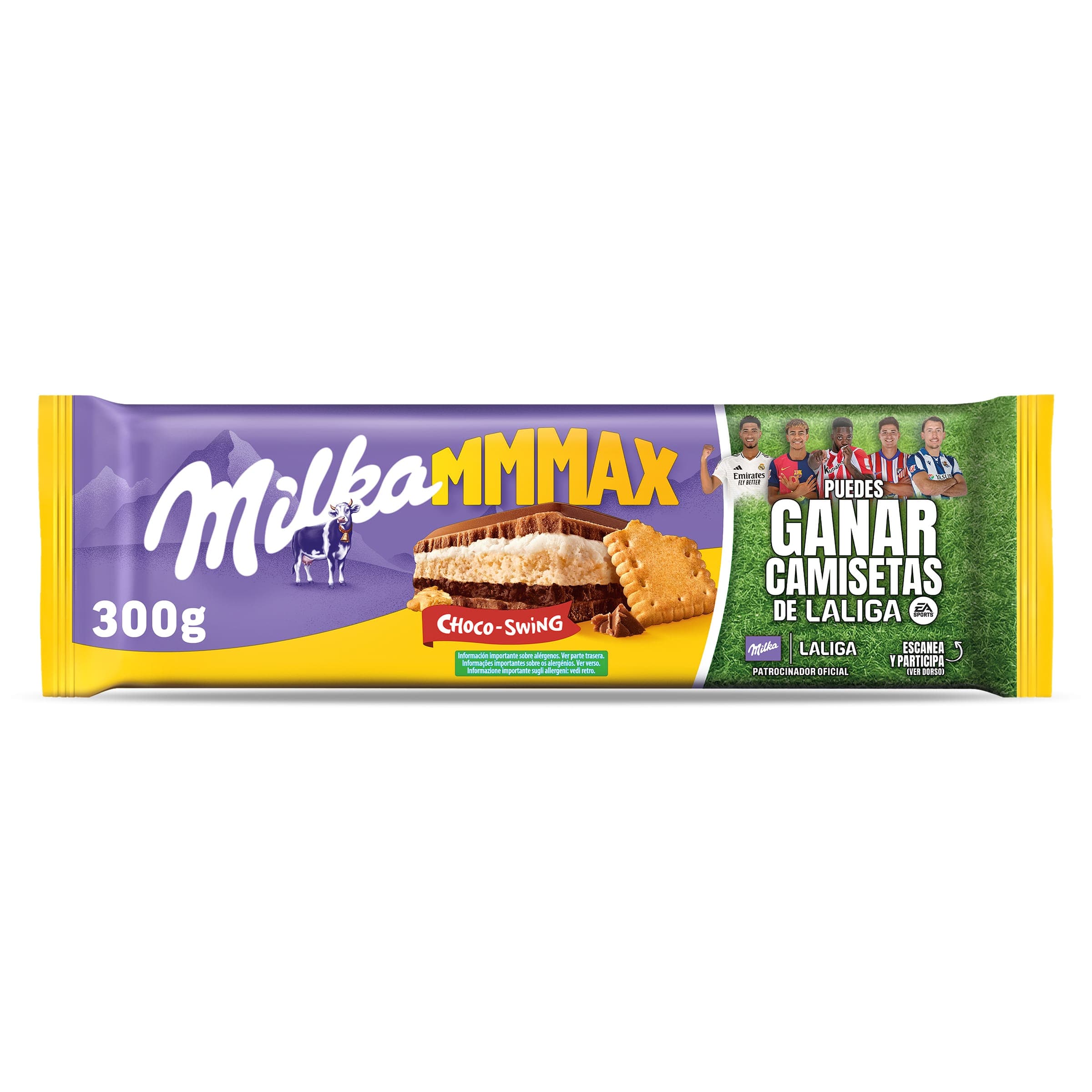 Chocolate con leche relleno de galleta choco-swing Milka 300 g