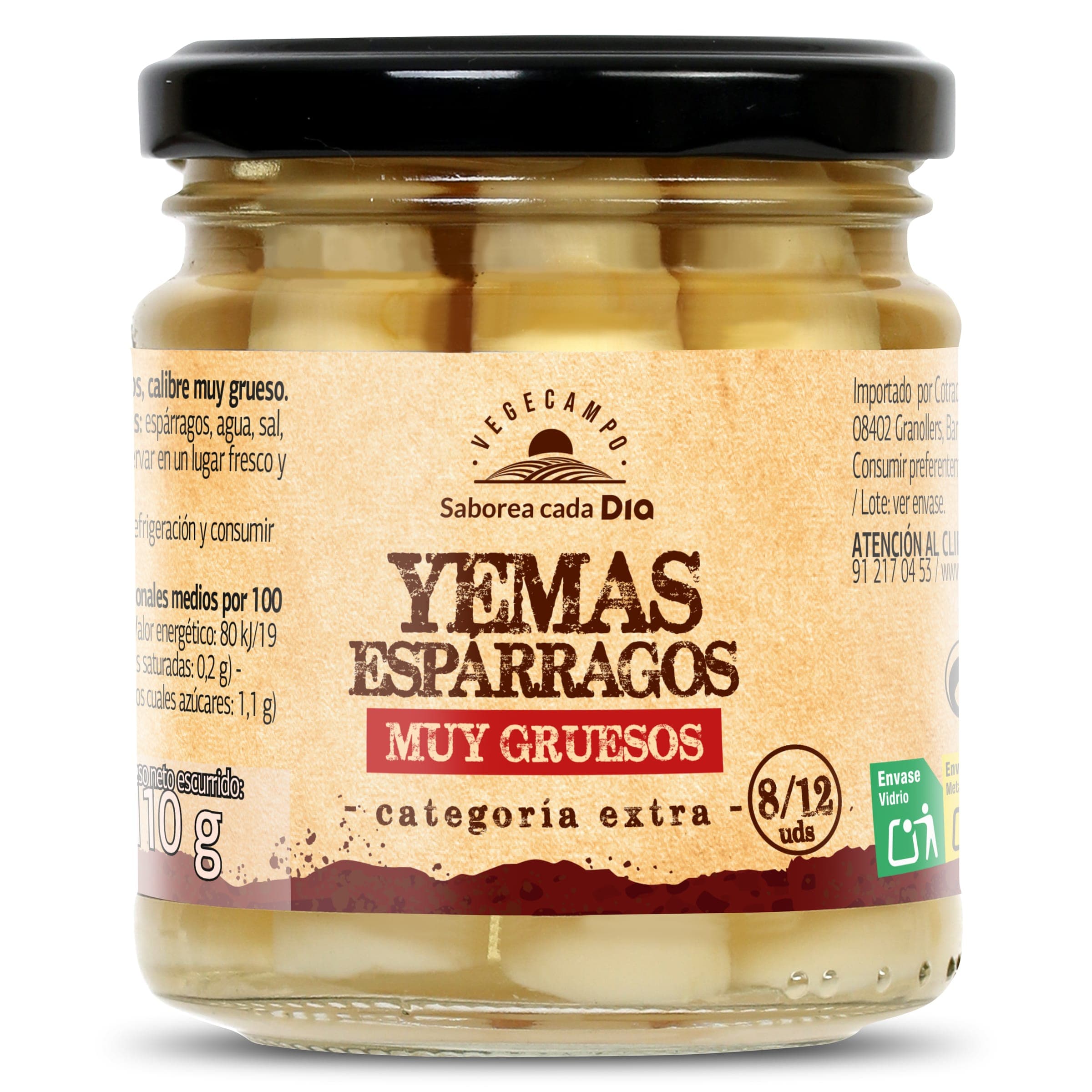 Yemas de espárragos gruesas Dia Vegecampo 110 g