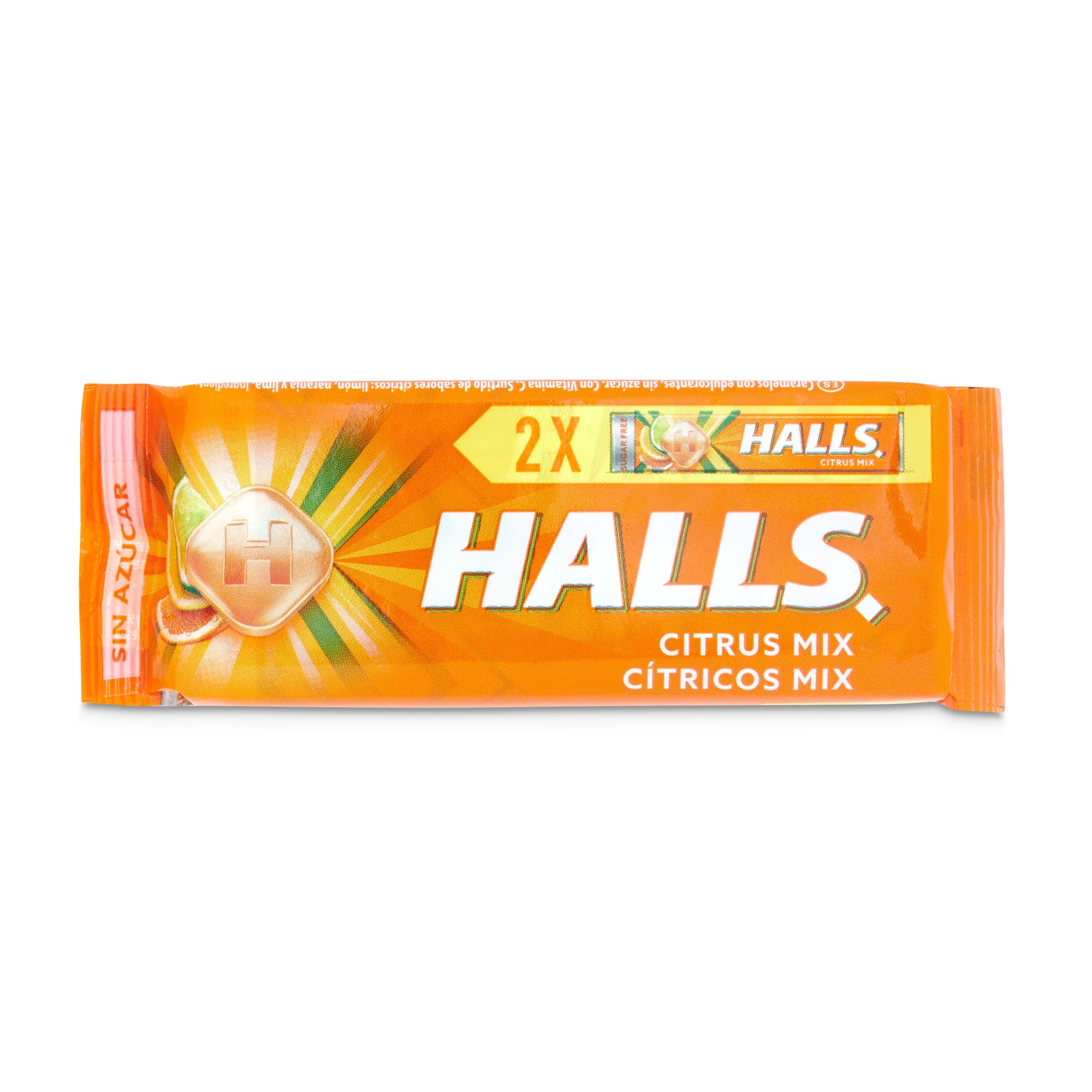 Caramelos sabor cítricos Halls bolsa 2 x 32 g