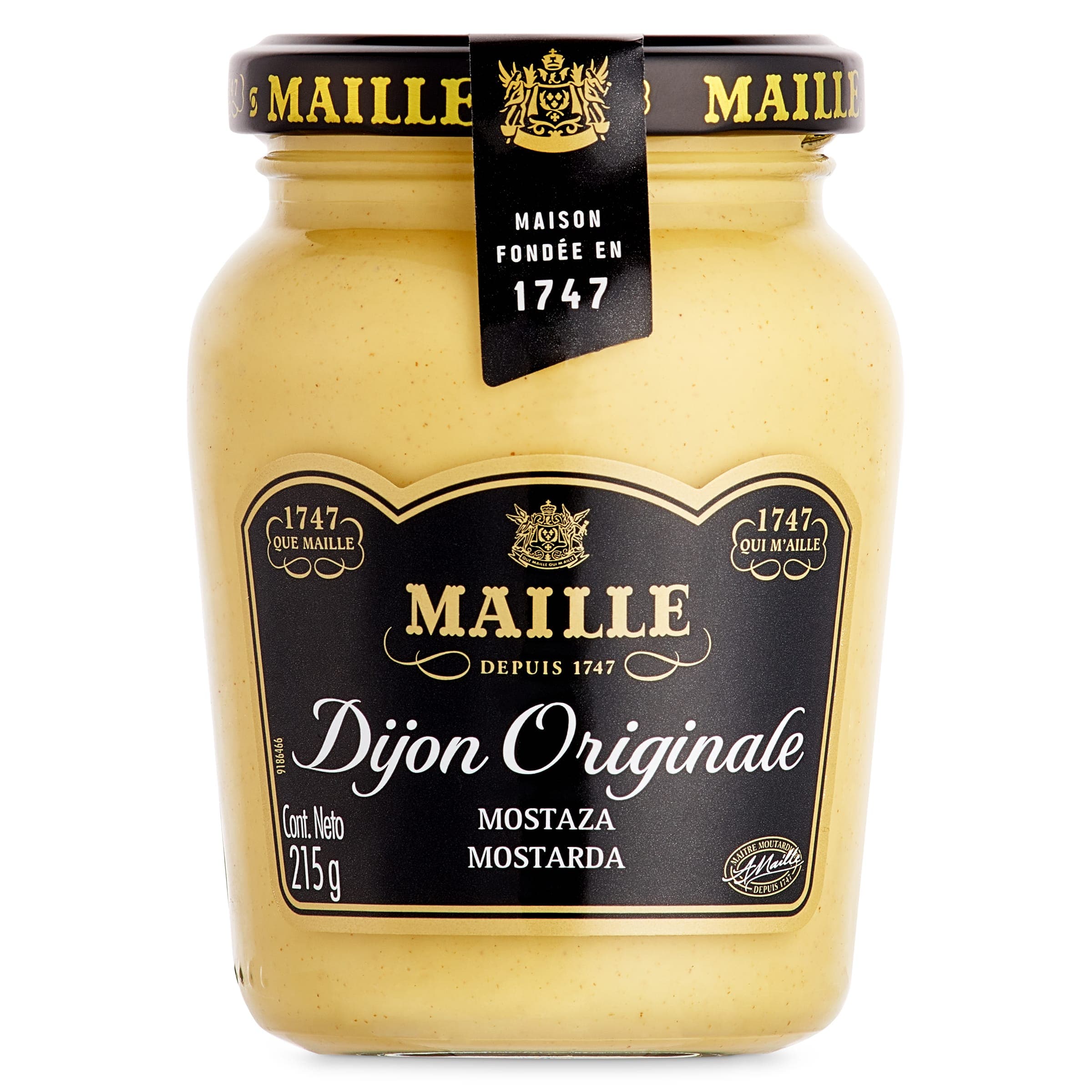 Mostaza Dijon original Maille frasco 215 g
