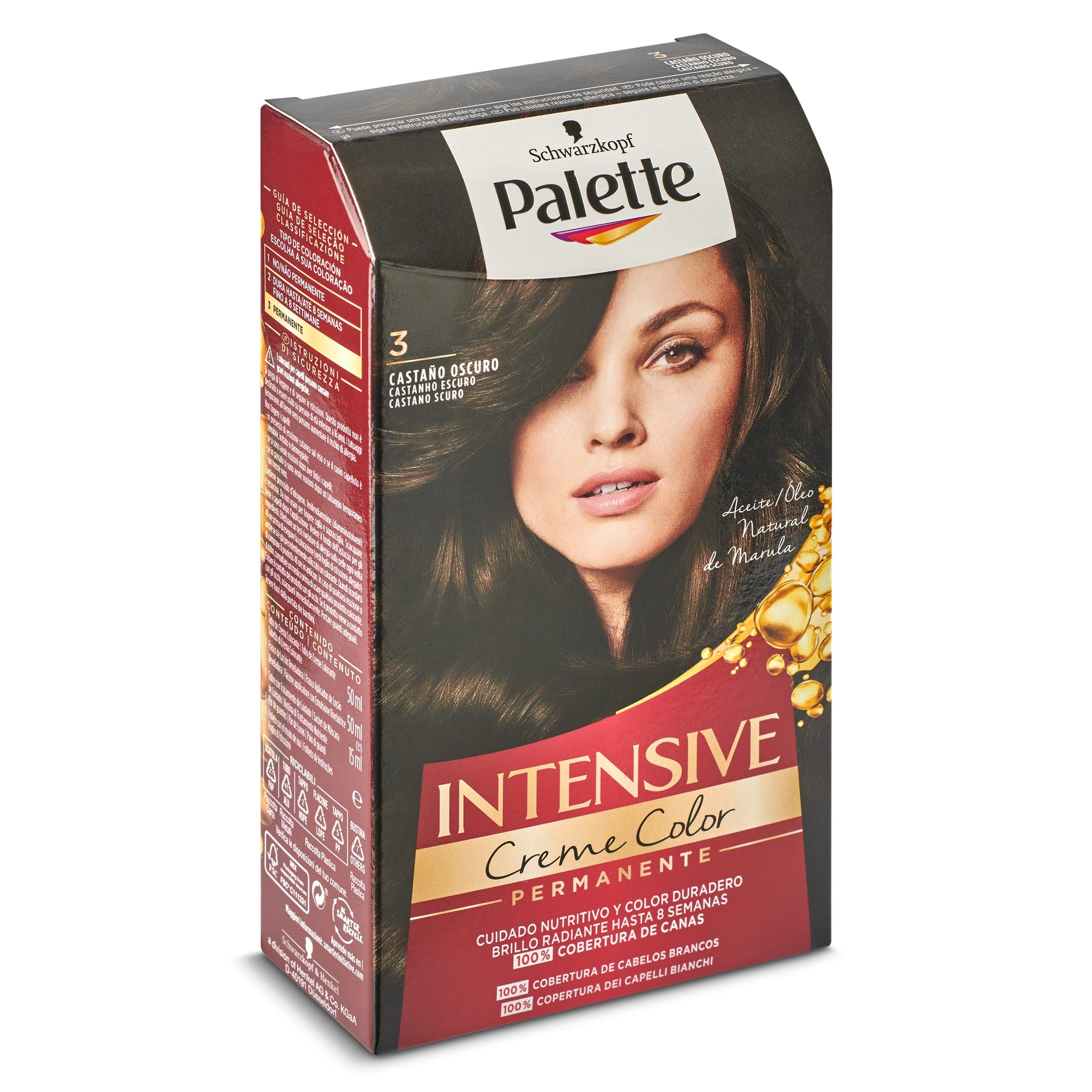 Tinte castaño oscuro N.º 3.65 Palette caja 1 unidad