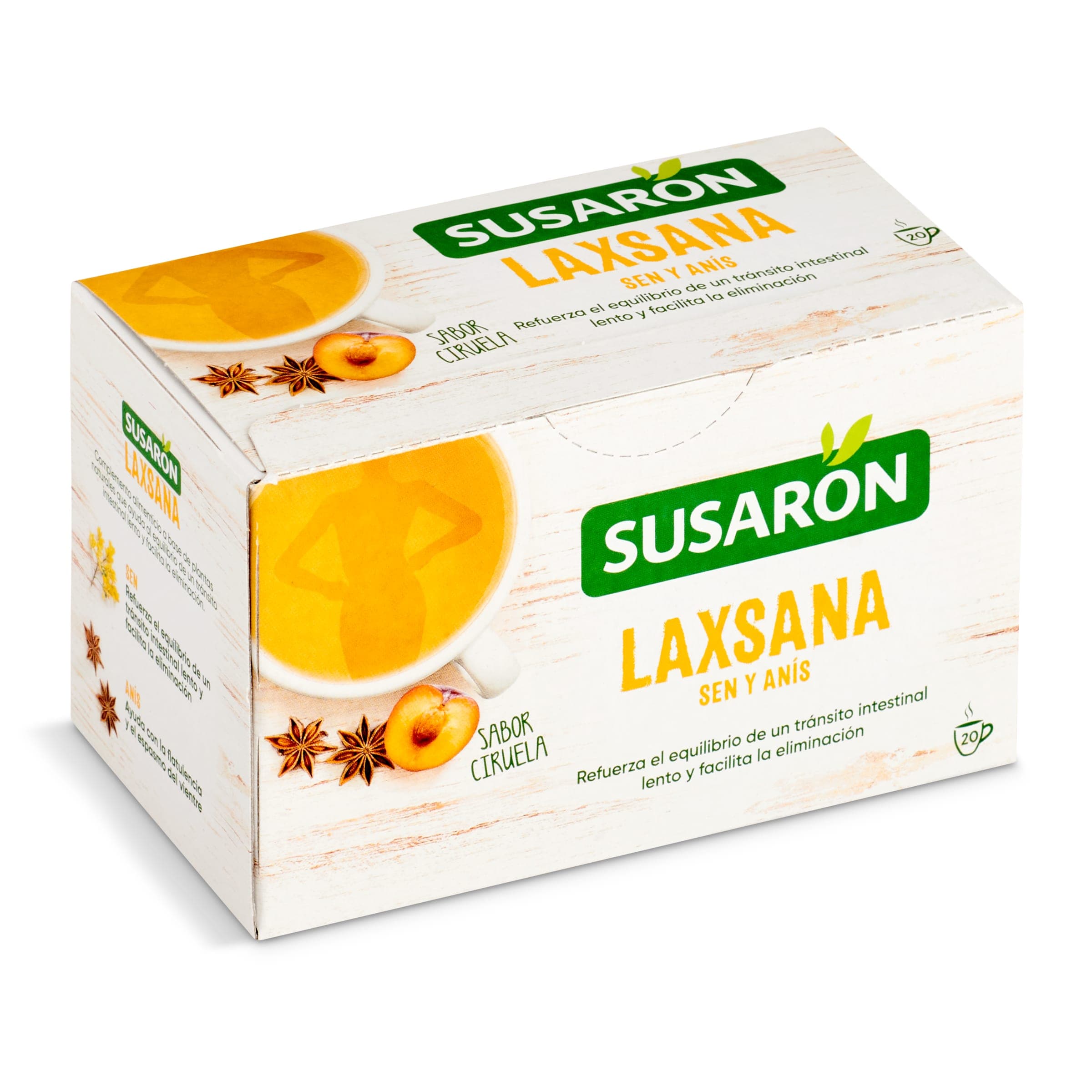 Infusión laxsana sabor ciruela Susaron 20 unidades