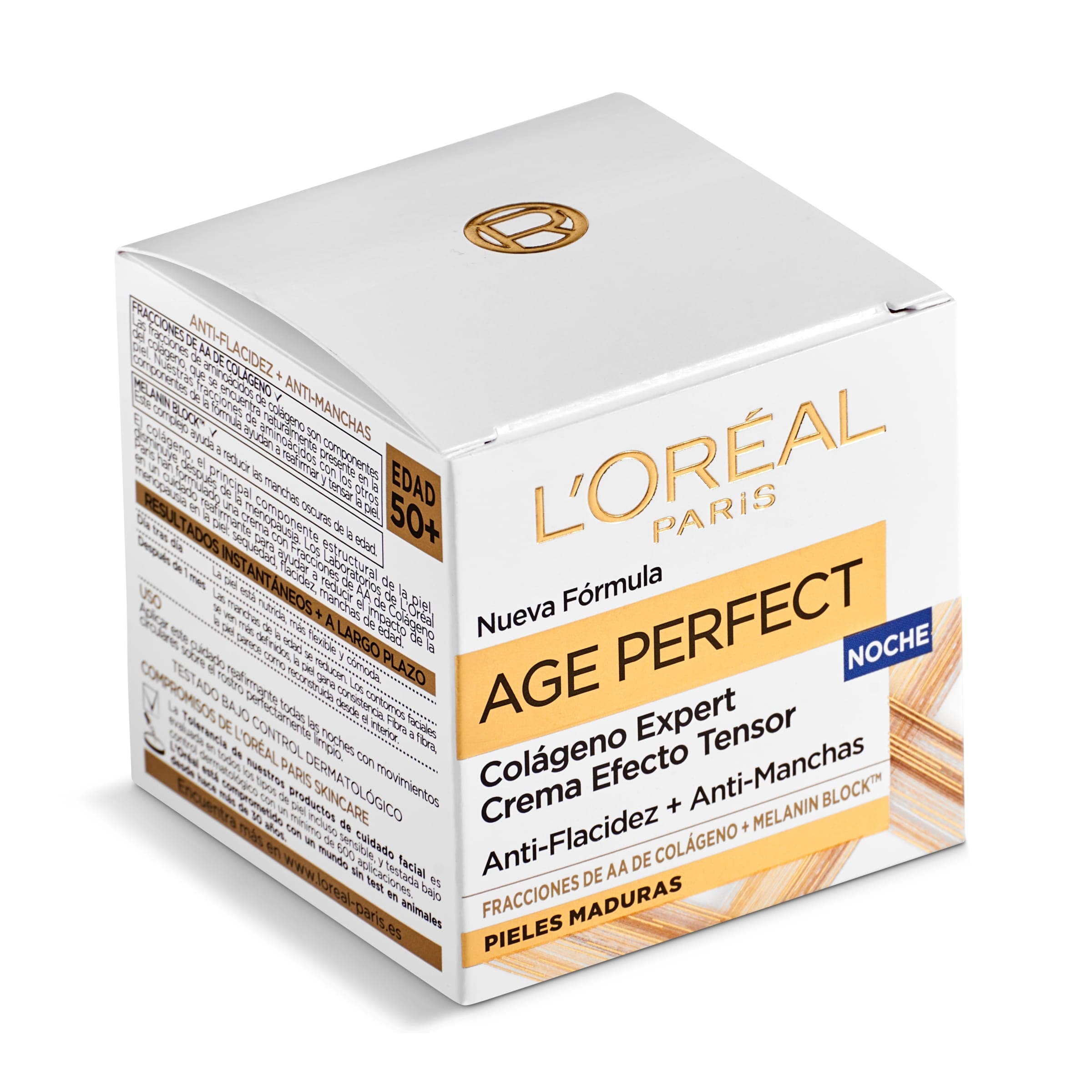 Crema hidratante noche pieles maduras L'Oréal frasco 50 ml