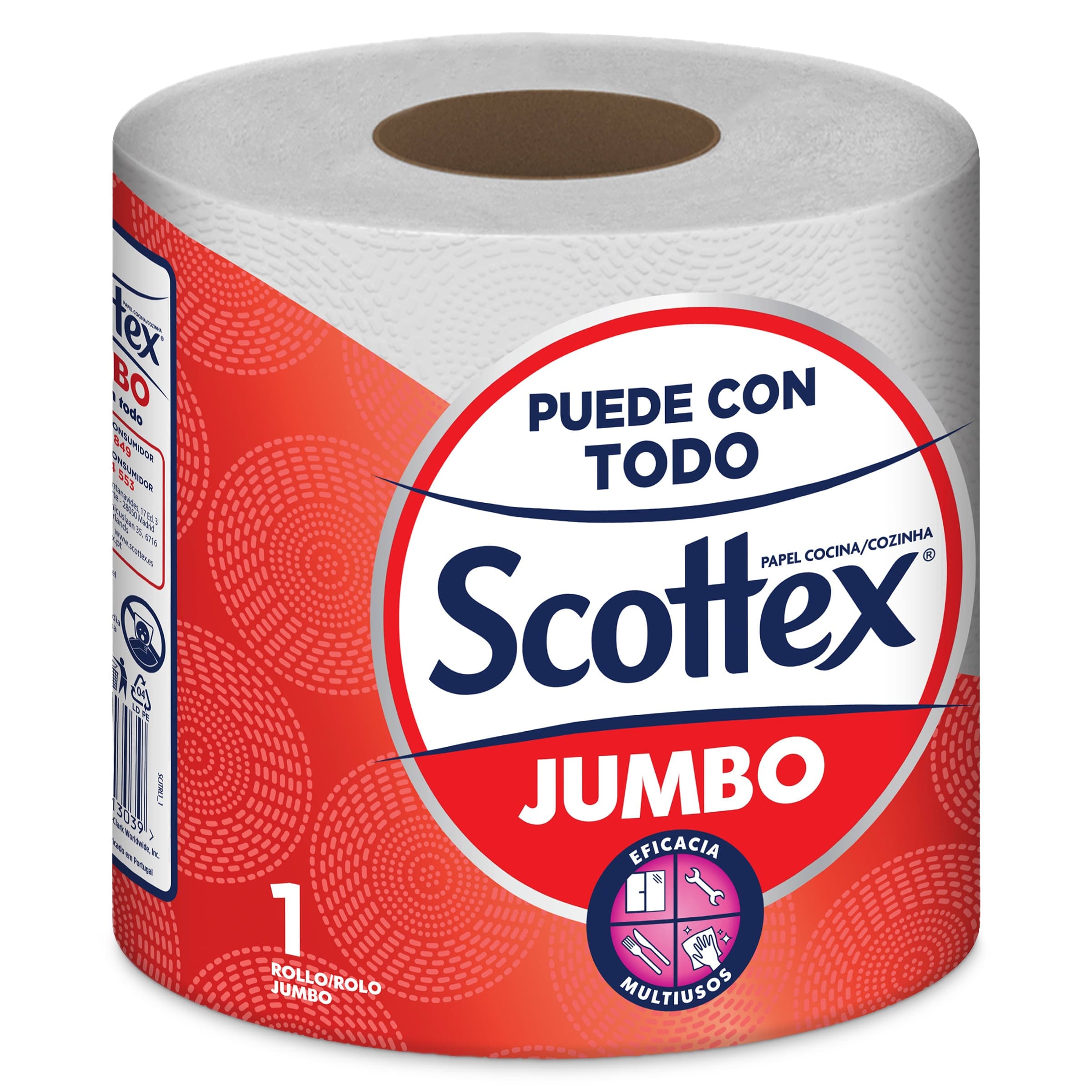 Papel de cocina jumbo Scottex bolsa 1 unidad