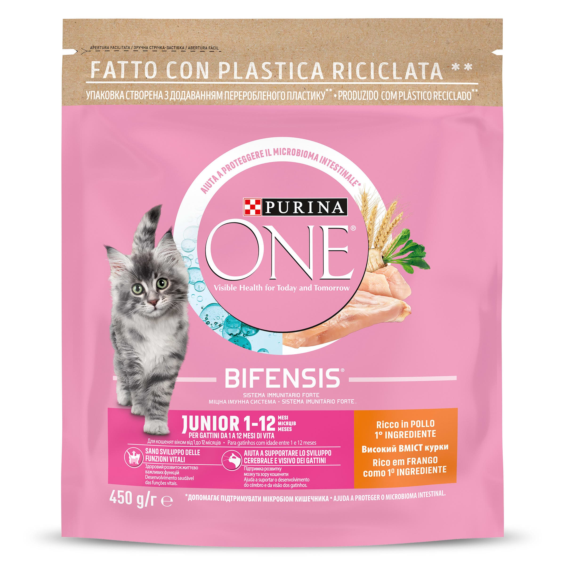 Alimento para gatos junior Purina one bolsa 450 g