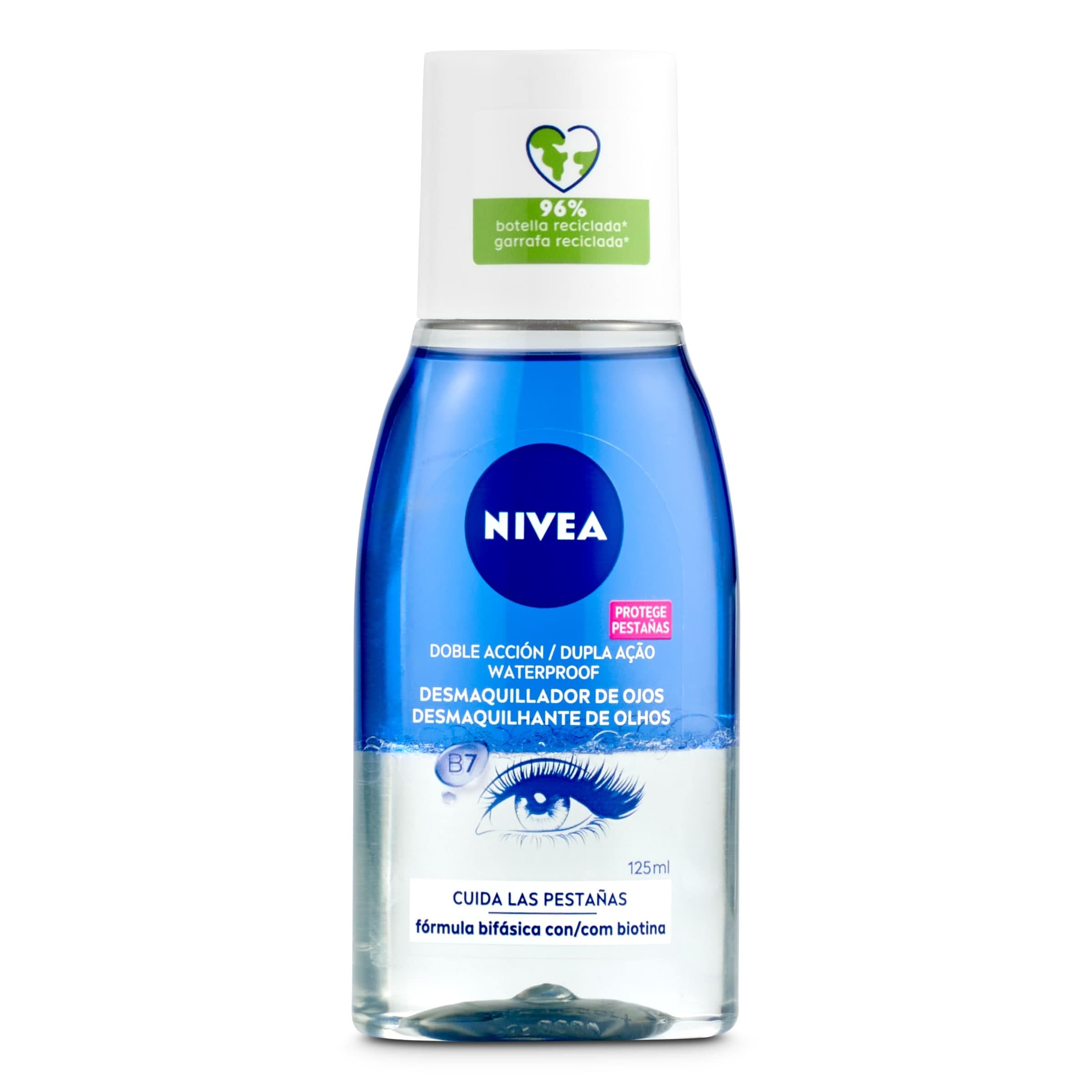 Desmaquillador de ojos doble acción Nivea bote 125 ml