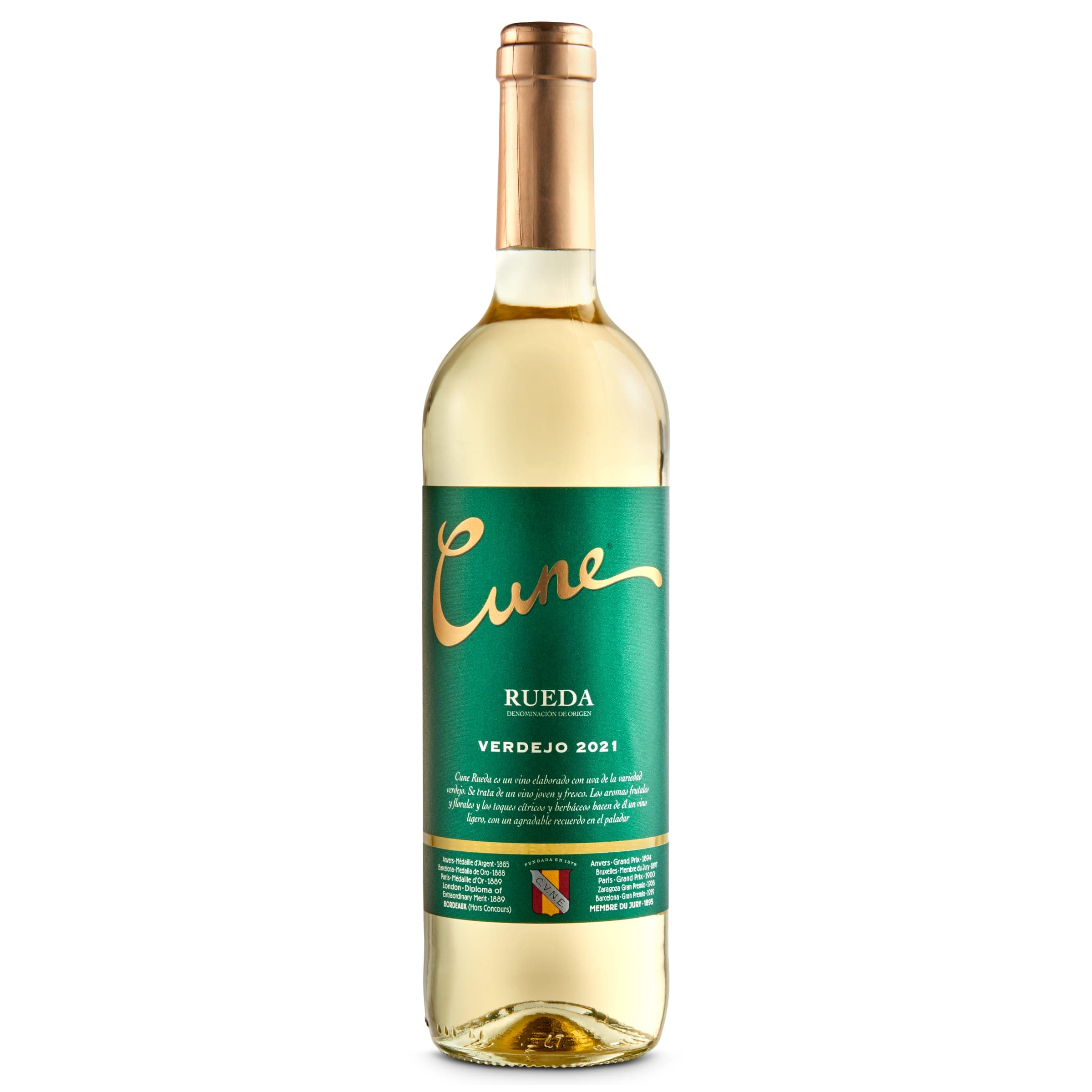 Vino blanco verdejo D.O. Rueda Cvne 75 cl