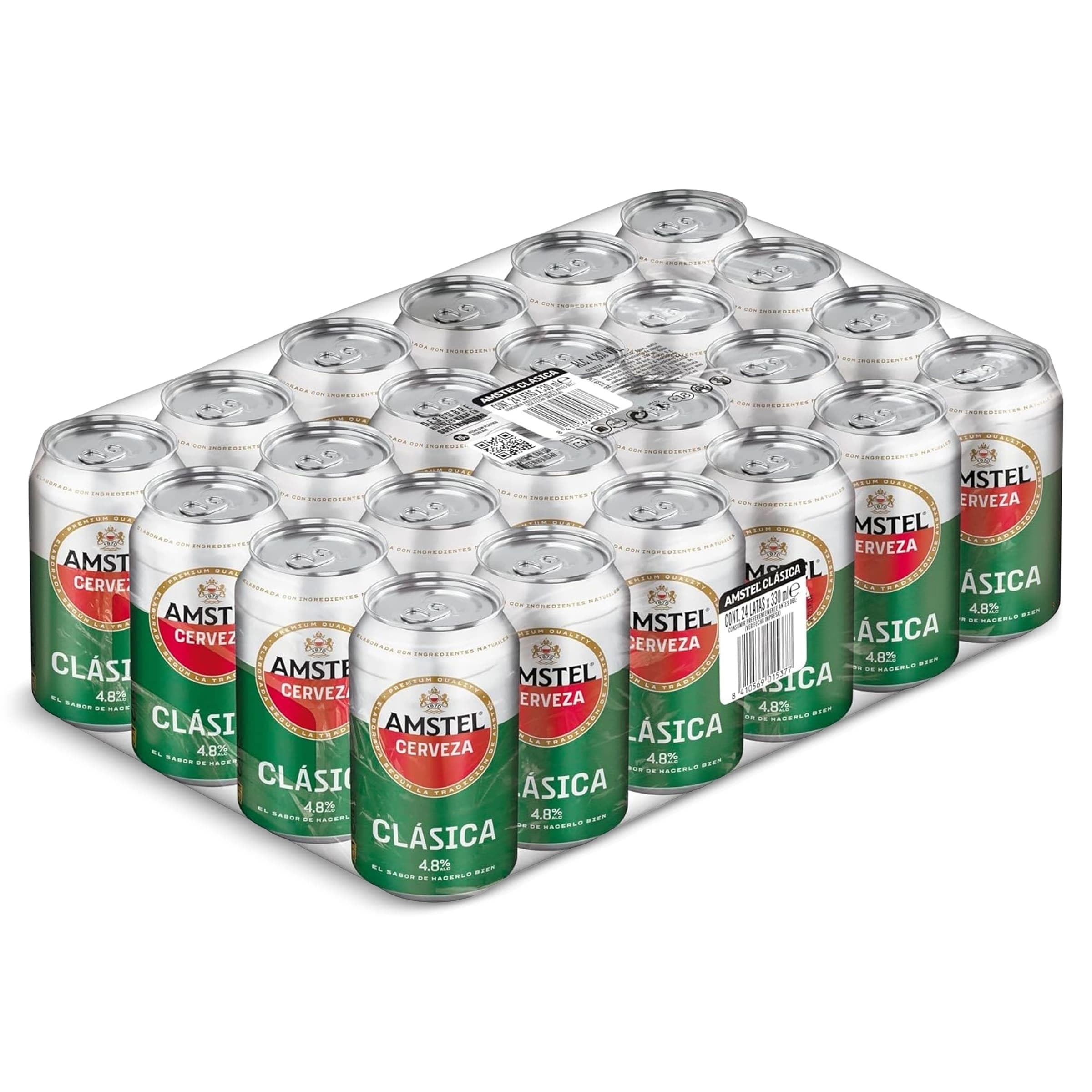 Cerveza clásica Amstel pack 24 x 33 cl