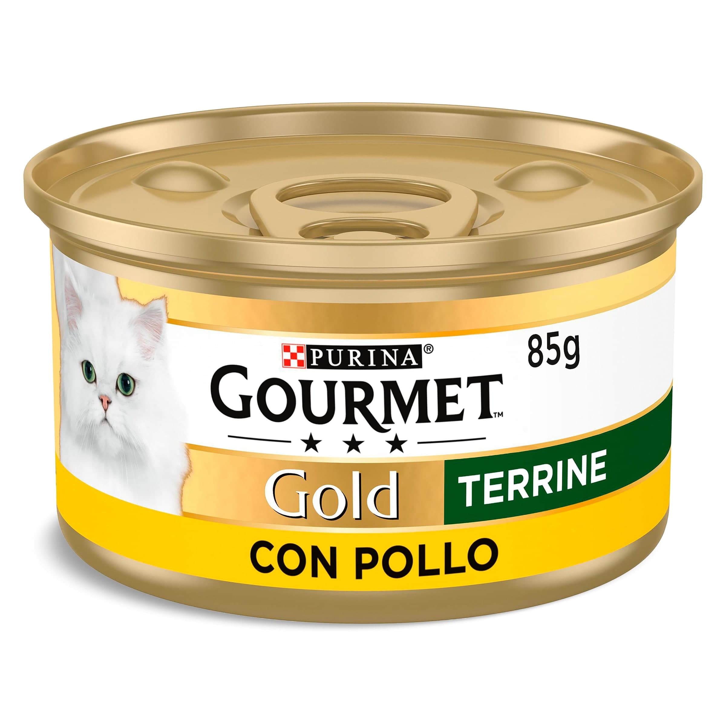 Alimento para gatos con pollo Gourmet lata 85 g
