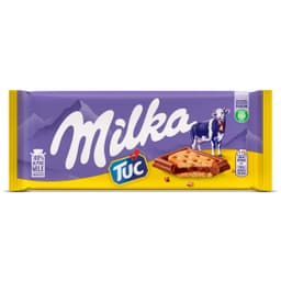 Chocolate con leche cubierto de galletas Milka 87 g