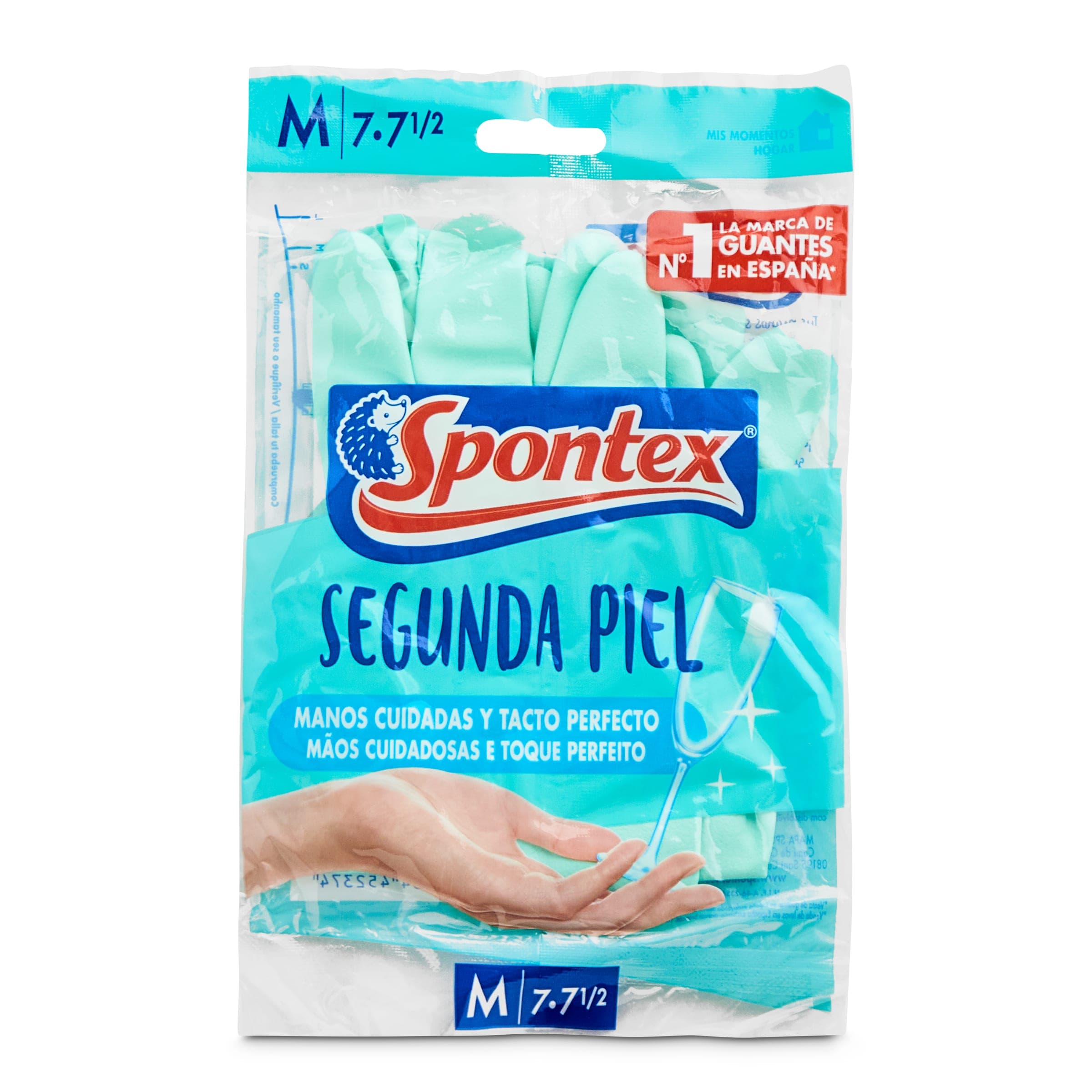 Guantes reutilizables segunda piel talla M Spontex bolsa 2 unidades