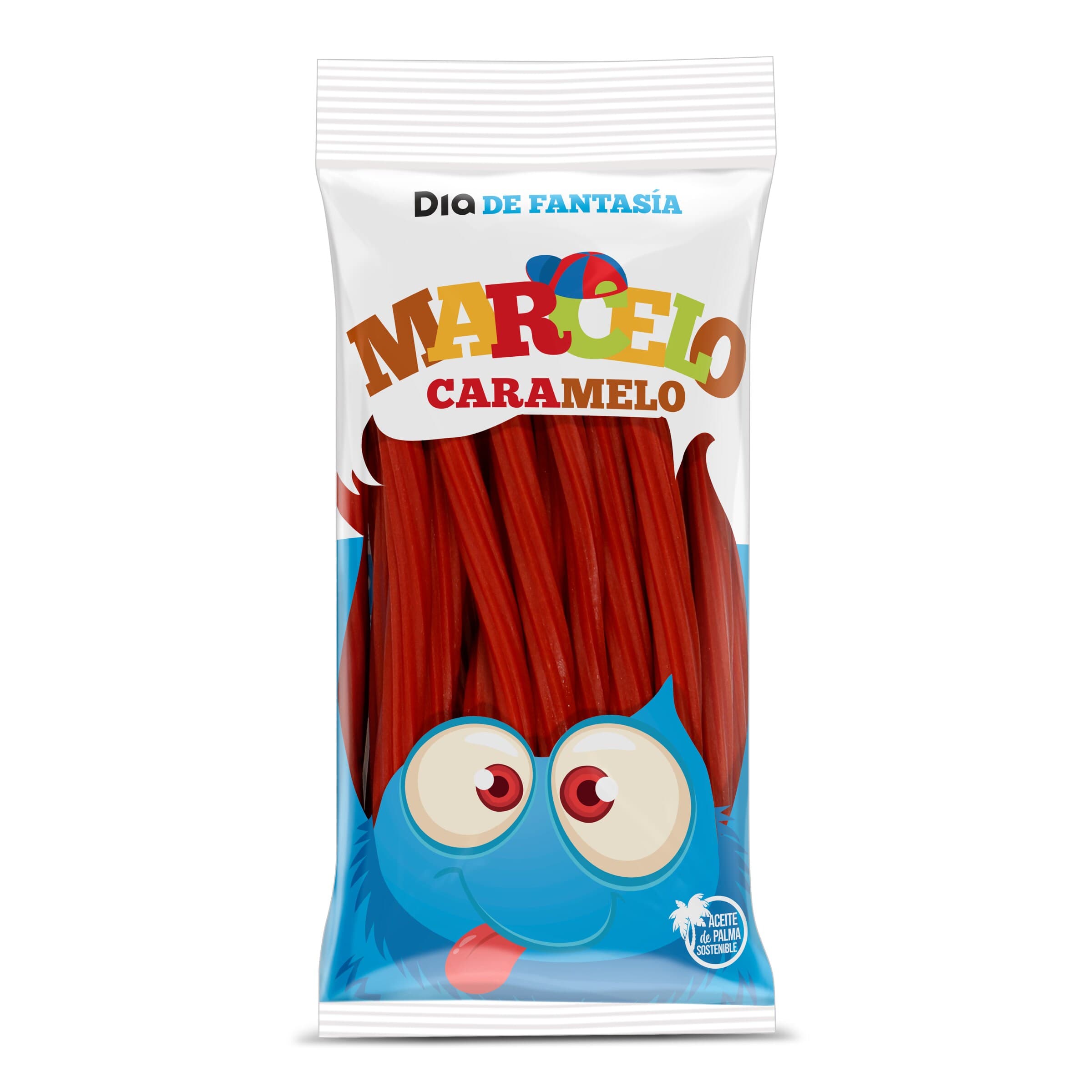 Regaliz rojo torcidas Dia Marcelo Caramelo bolsa 225 g