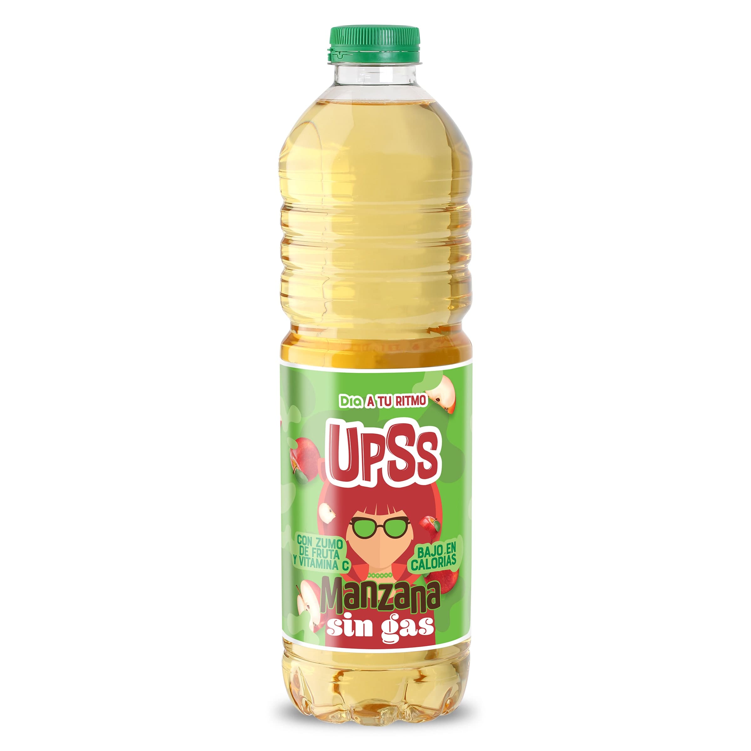 Refresco sin gas de manzana Dia Upss 1.5 L