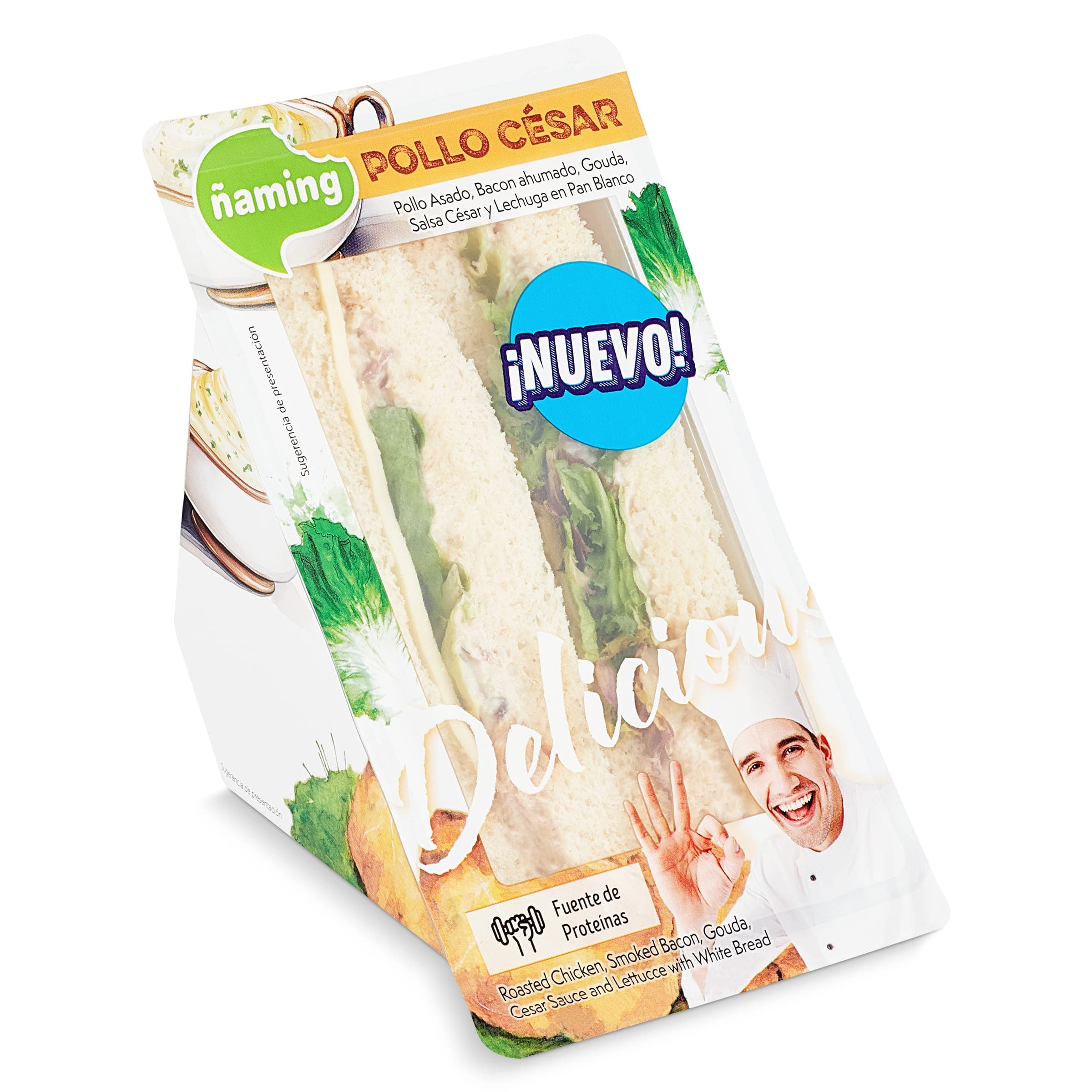 Sándwich con pollo César Ñaming 200 g