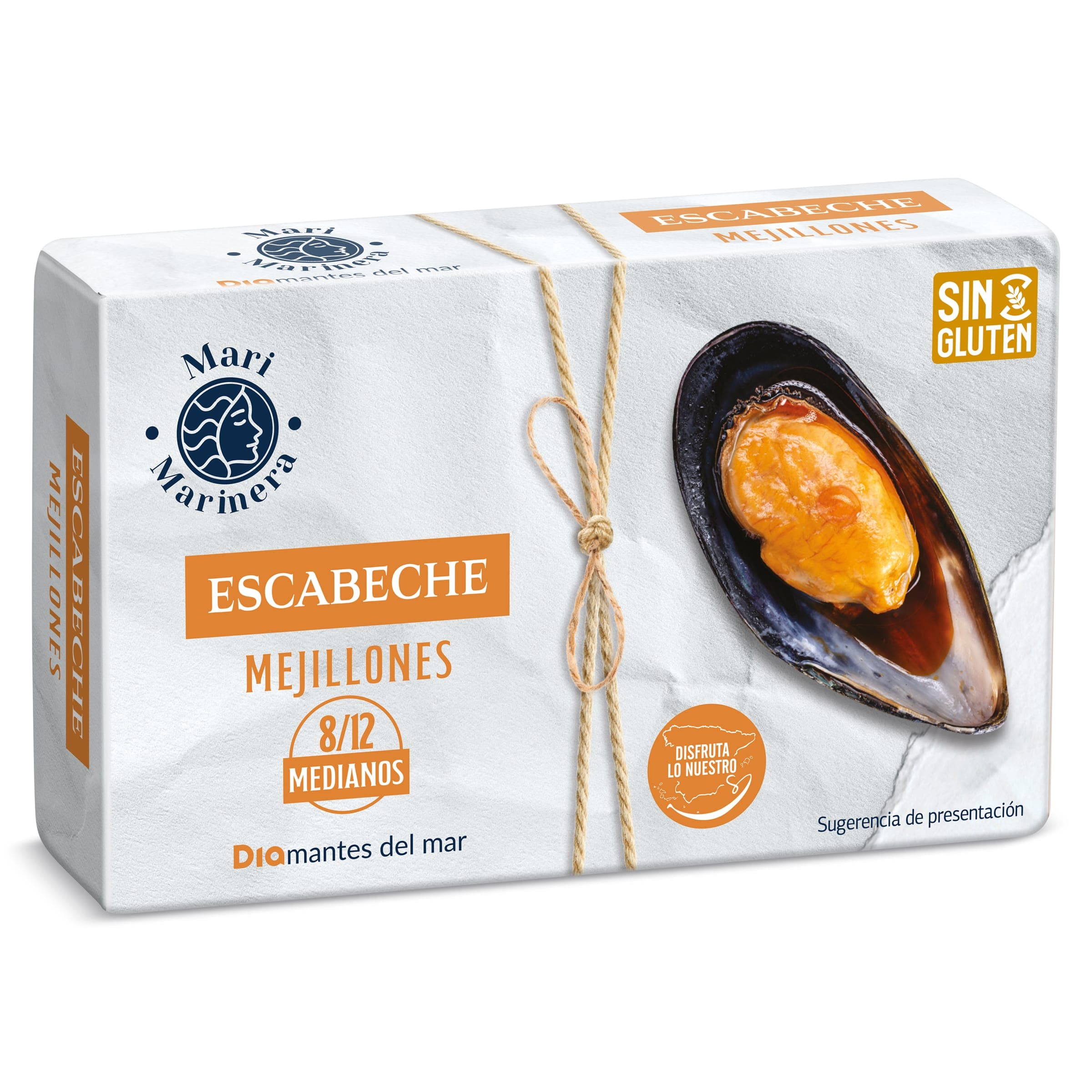 Mejillones en escabeche 8/12 piezas Dia Mari Marinera 69 g