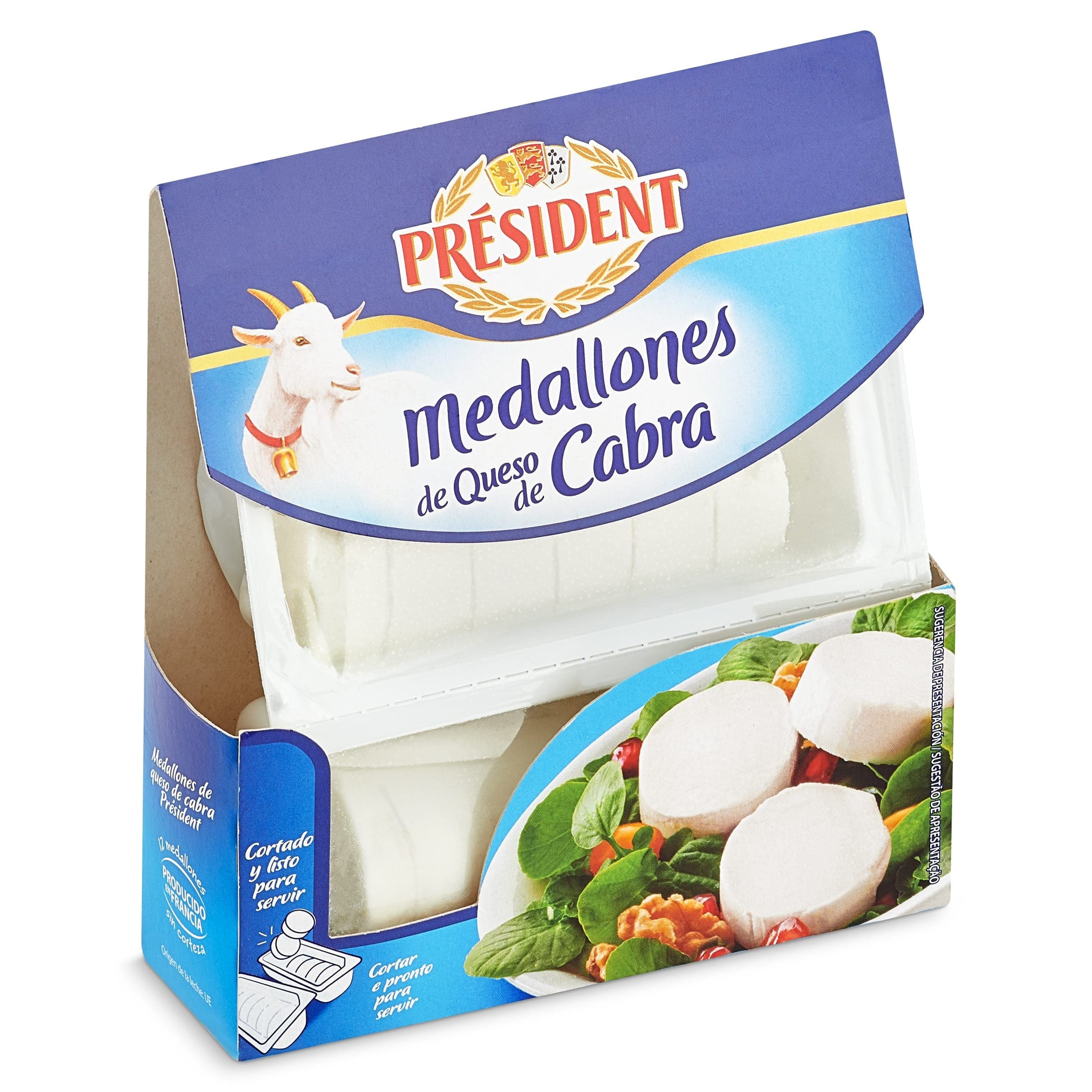 Queso de cabra en medallones President 200 g