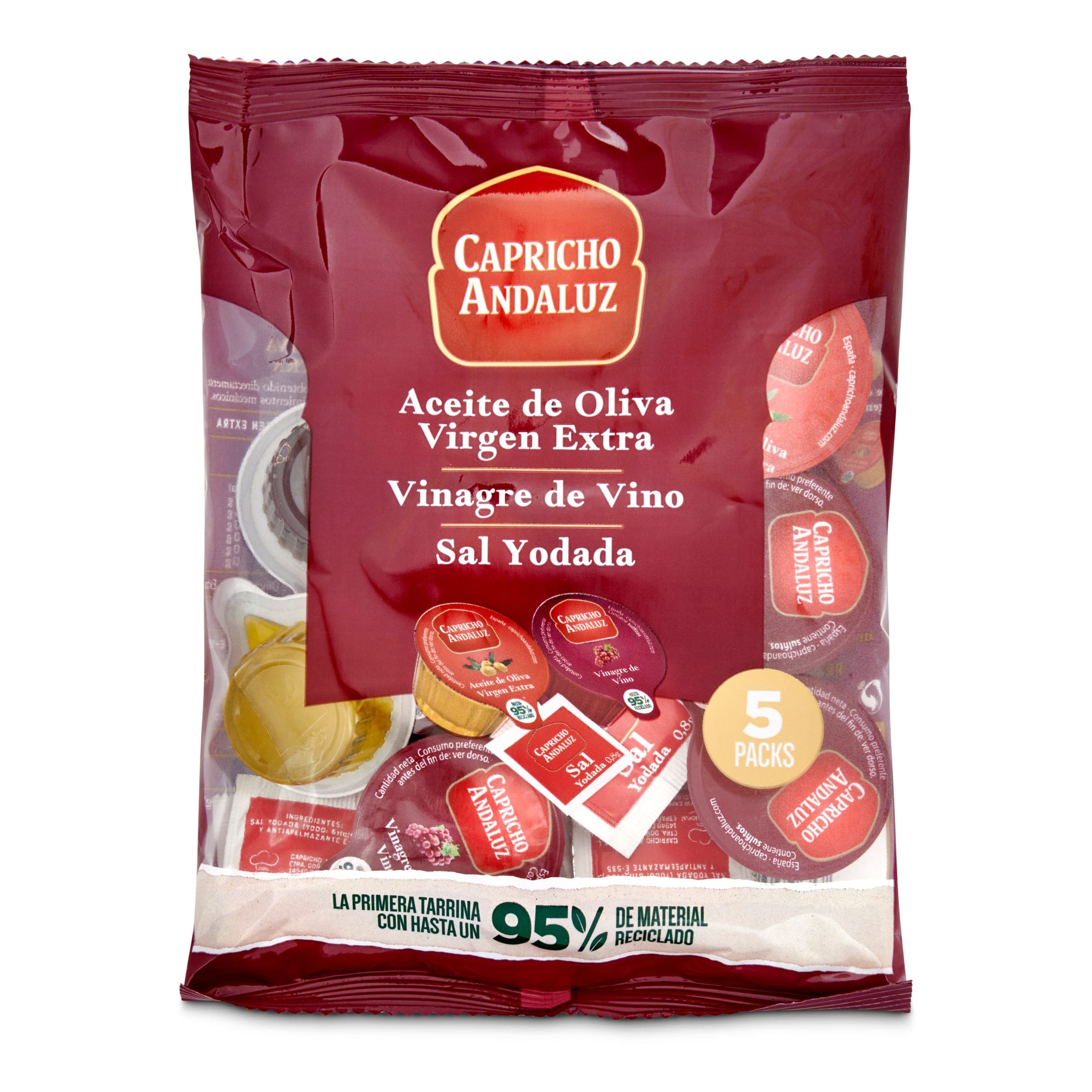 Set aliño aceite de oliva, vinagre y sal Capricho andaluz 1 unidad