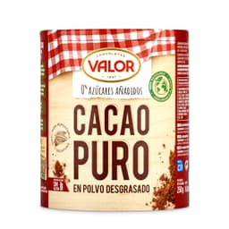 Cacao puro en polvo 0% azúcares añadidos Valor 250 g