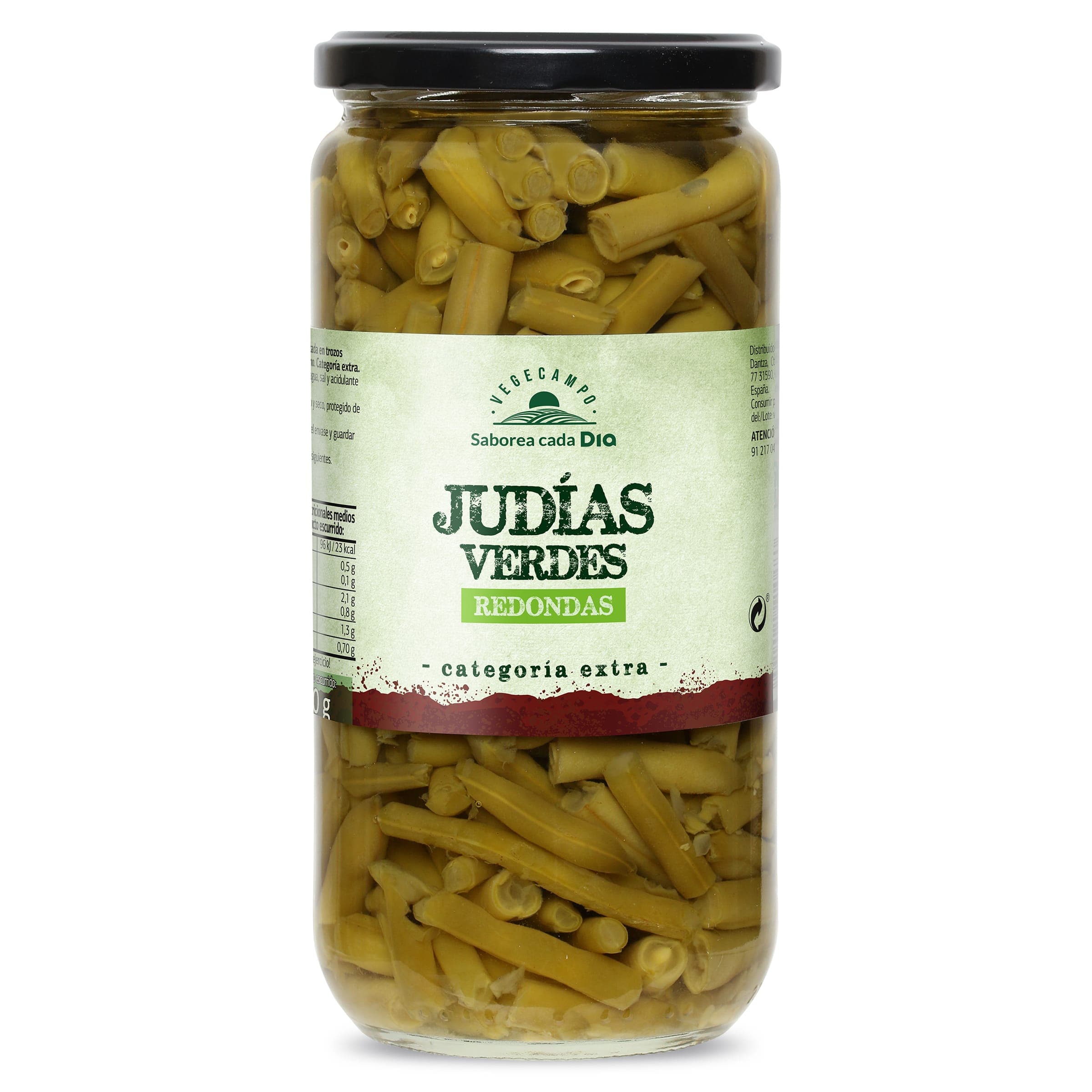 Judías verdes redondas Dia Vegecampo 360 g