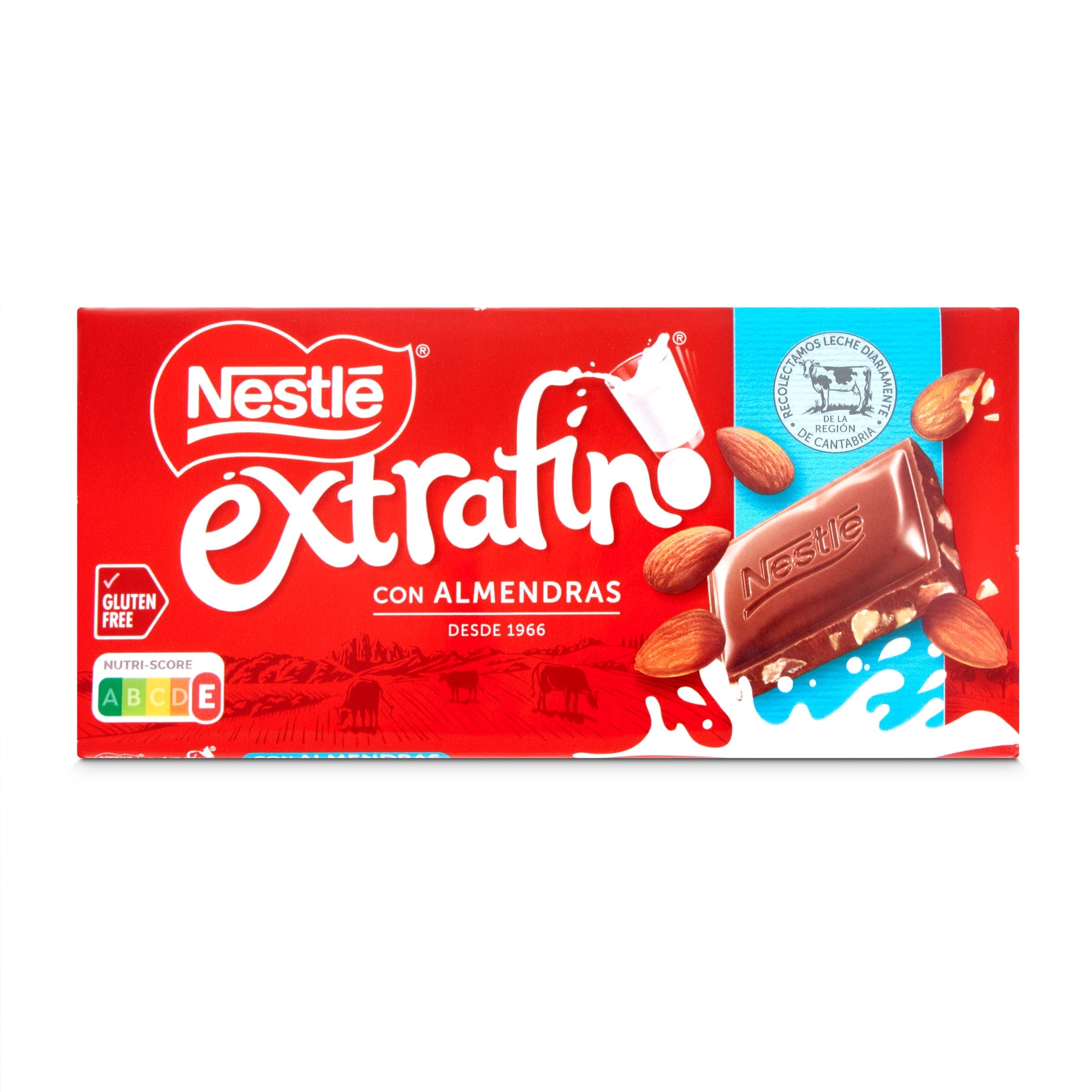 Chocolate con leche y almendras Nestlé Extrafino 123 g