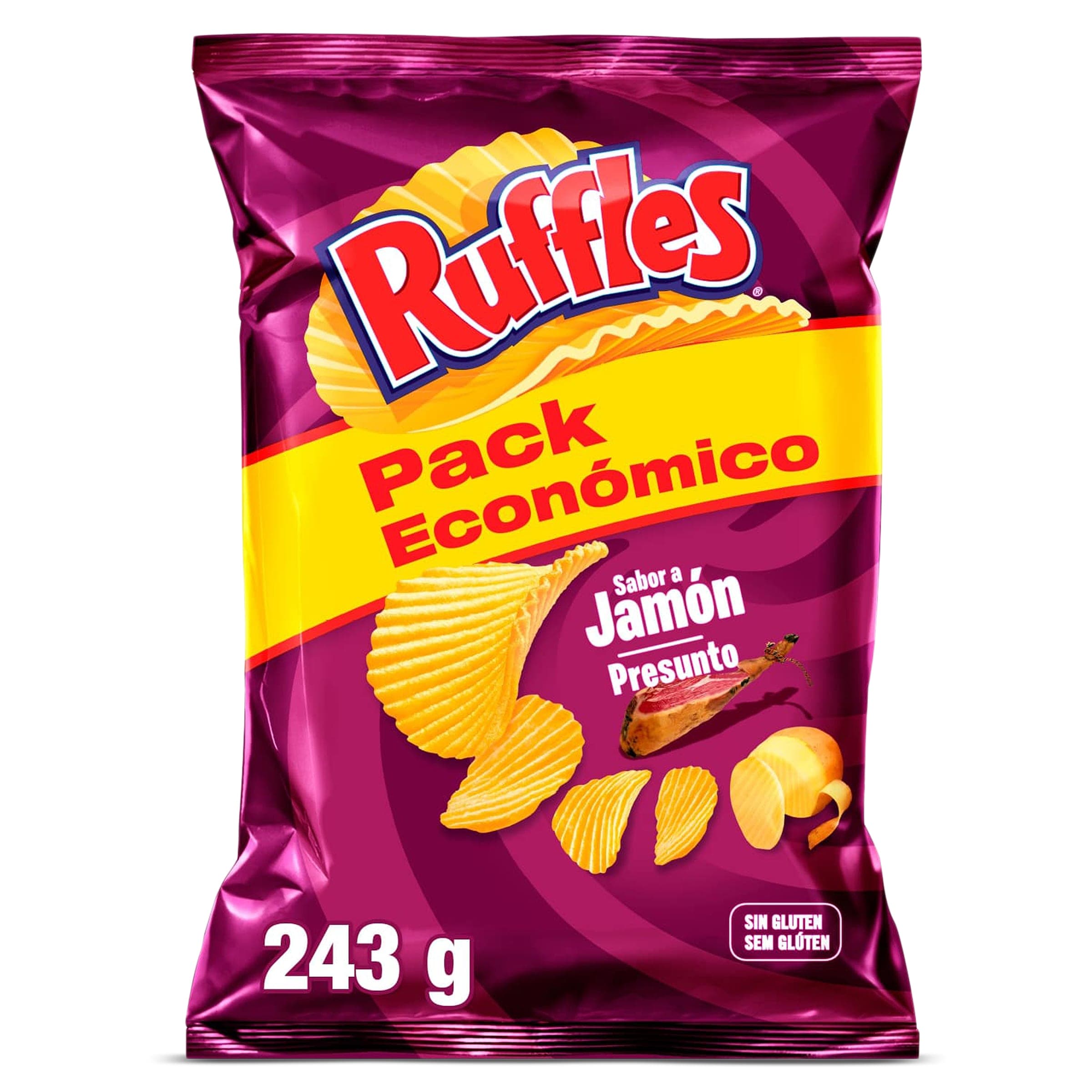 Ruffles jamón 243 g