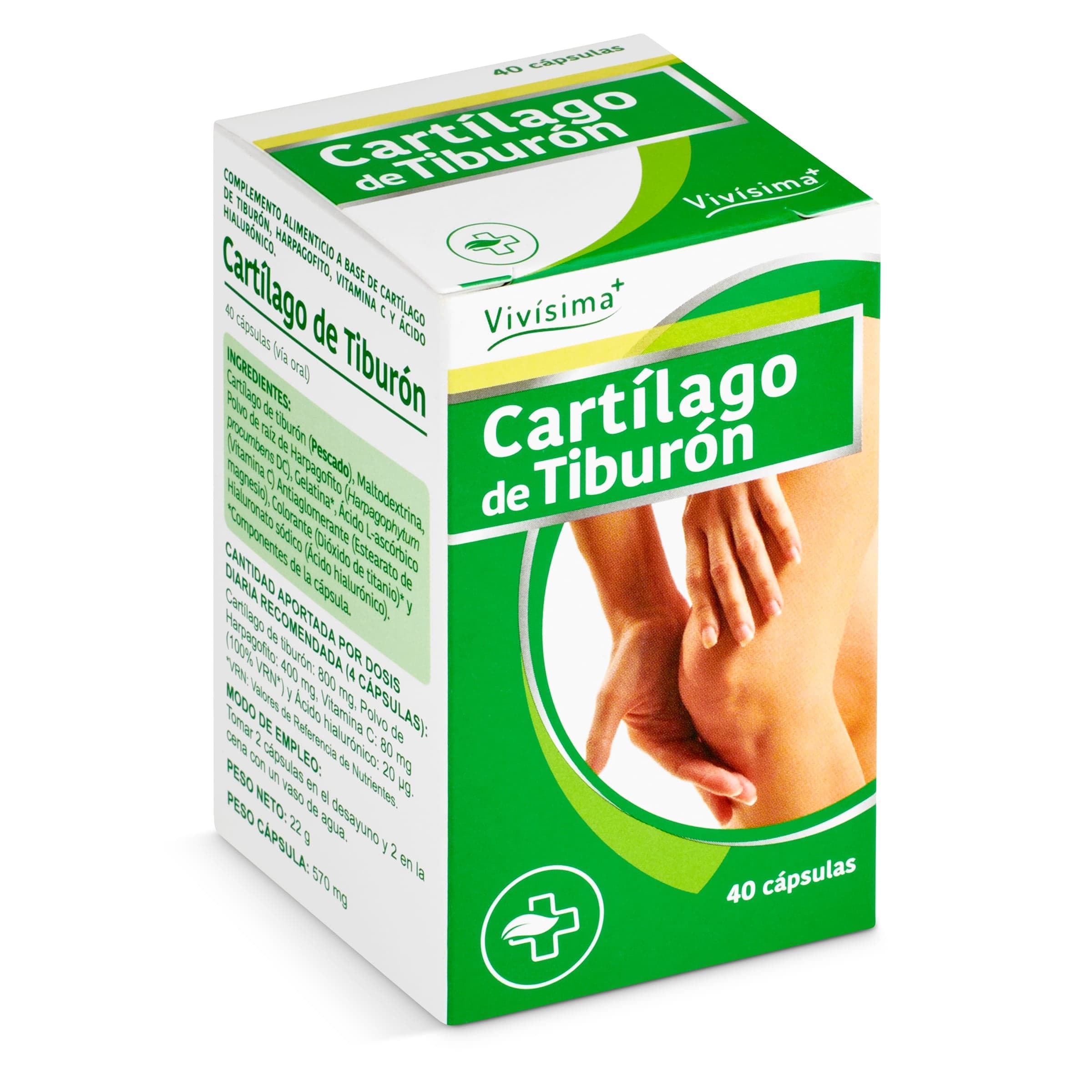 Cartílago de tiburón Vivisima+ caja 40 unidades