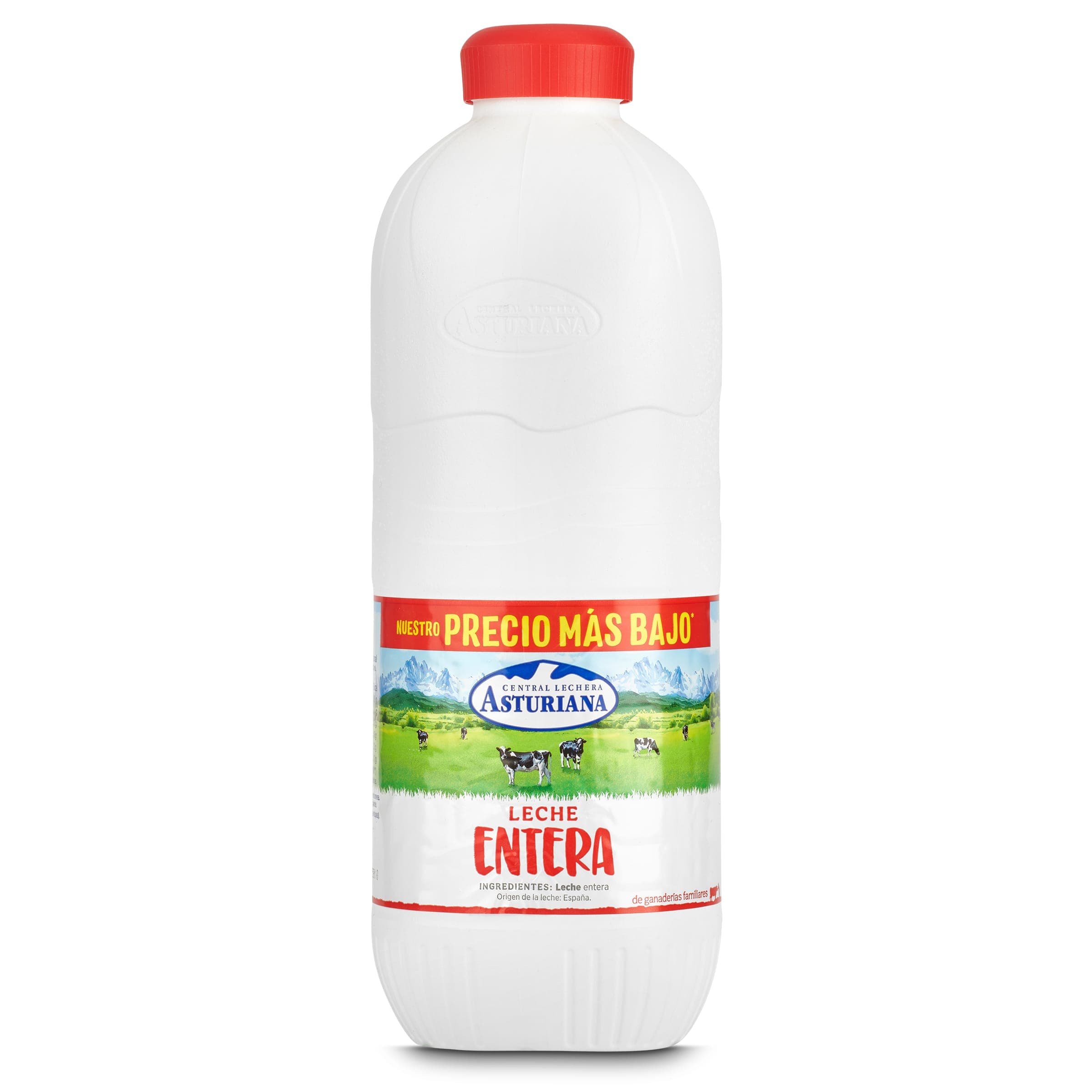 Leche entera Central Lechera Asturiana botella 2.2 L
