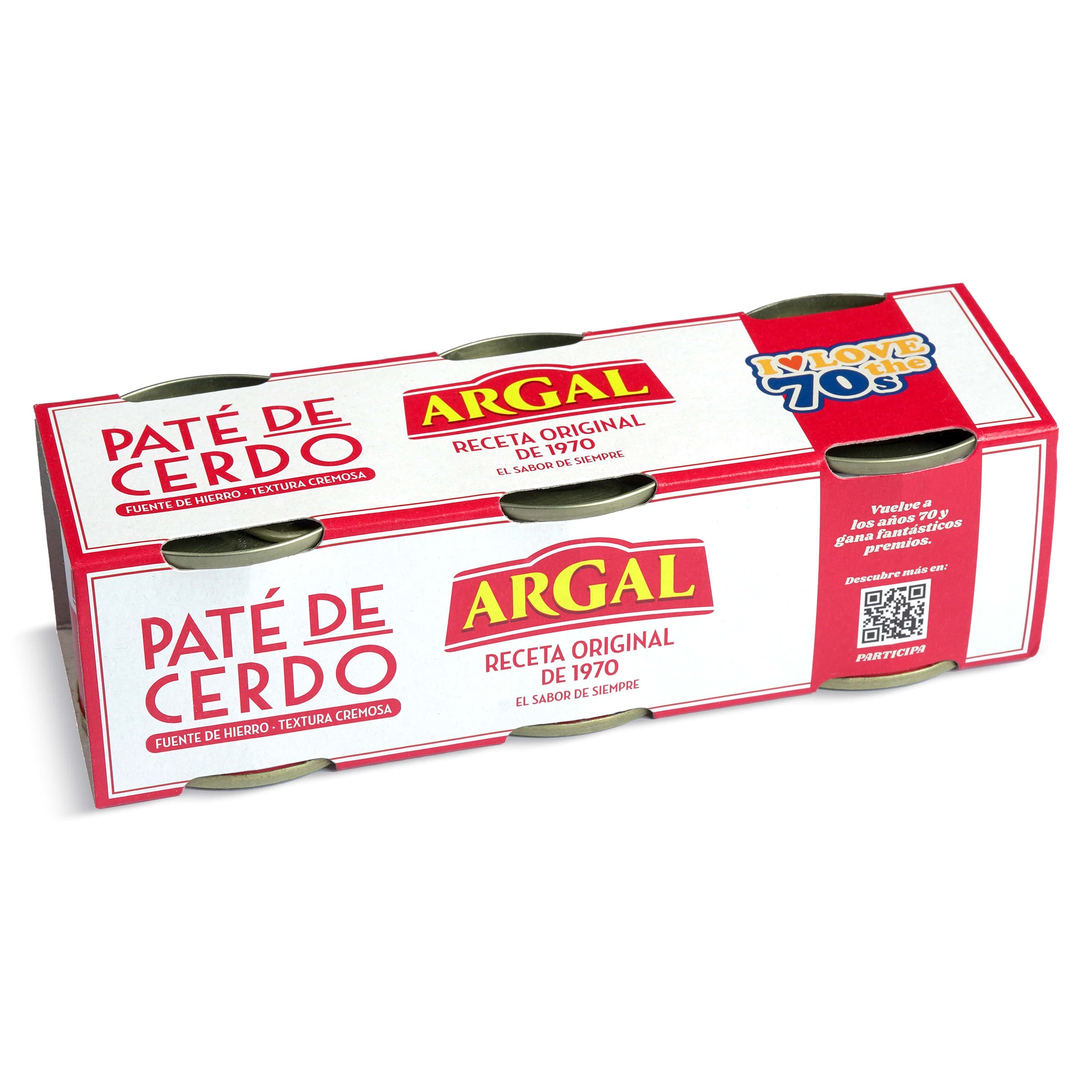Paté de cerdo original Argal 3 x 83 g