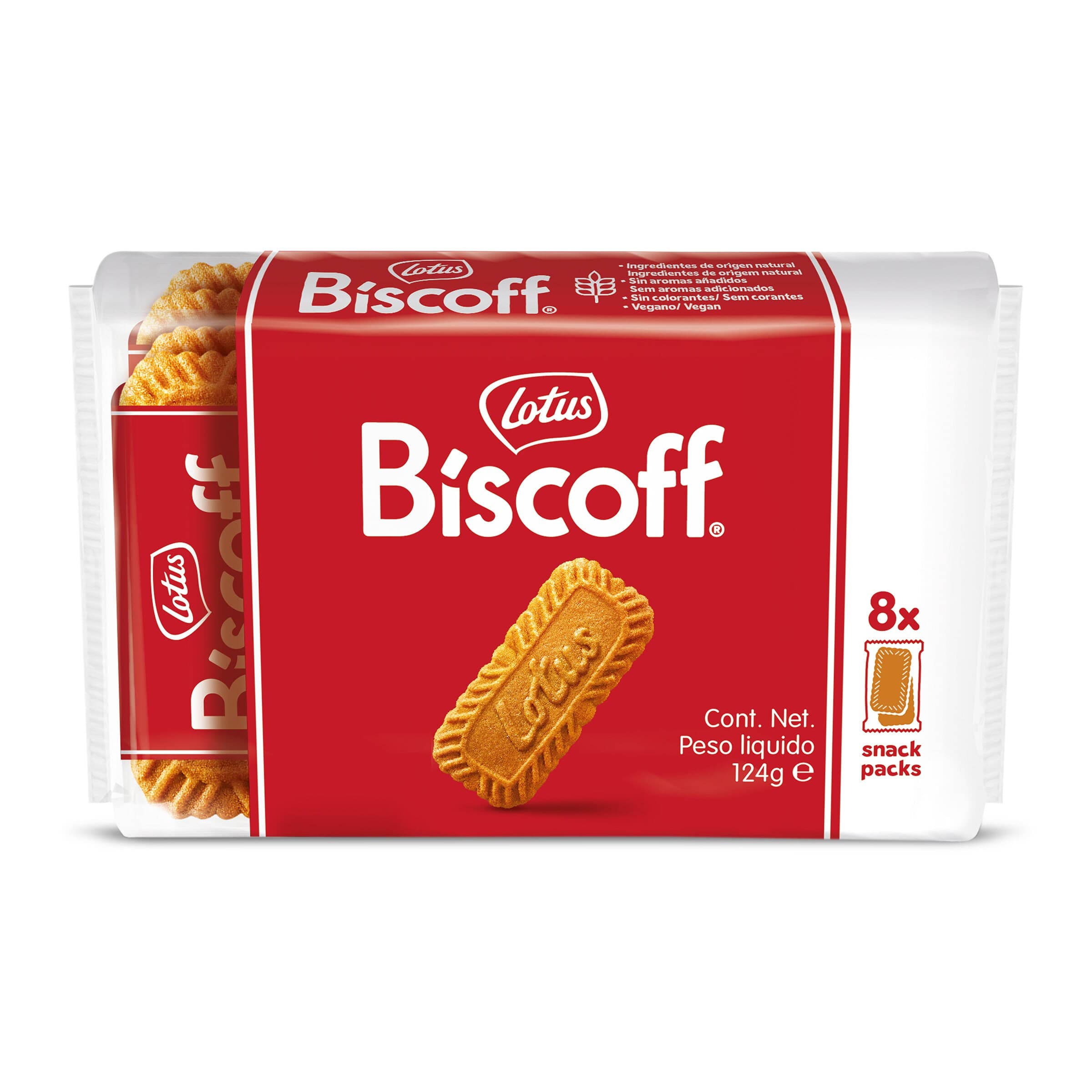 Galletas caramelizadas Lotus Biscoff bolsa 124 g