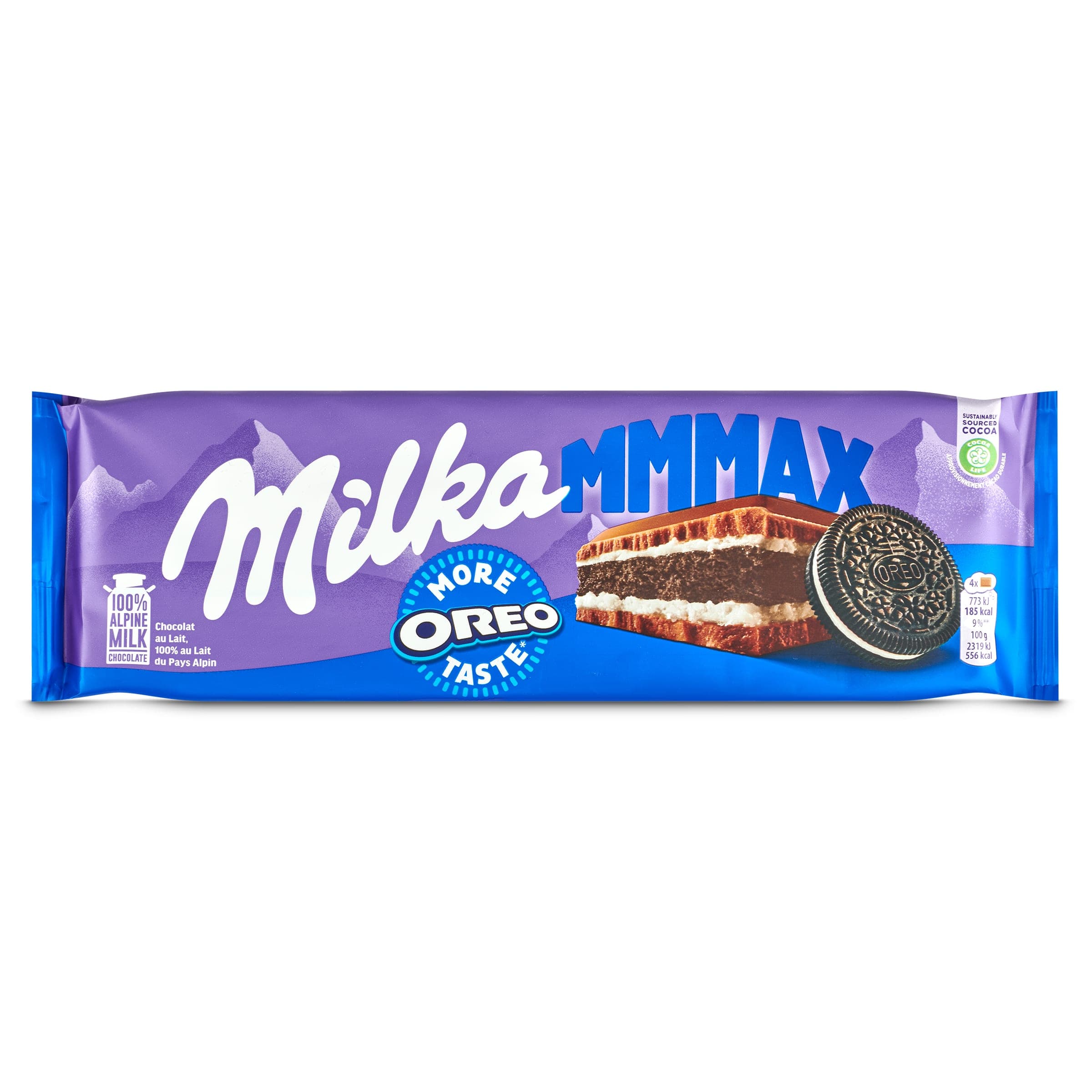 Chocolate con leche con trozos de oreo Milka 300 g
