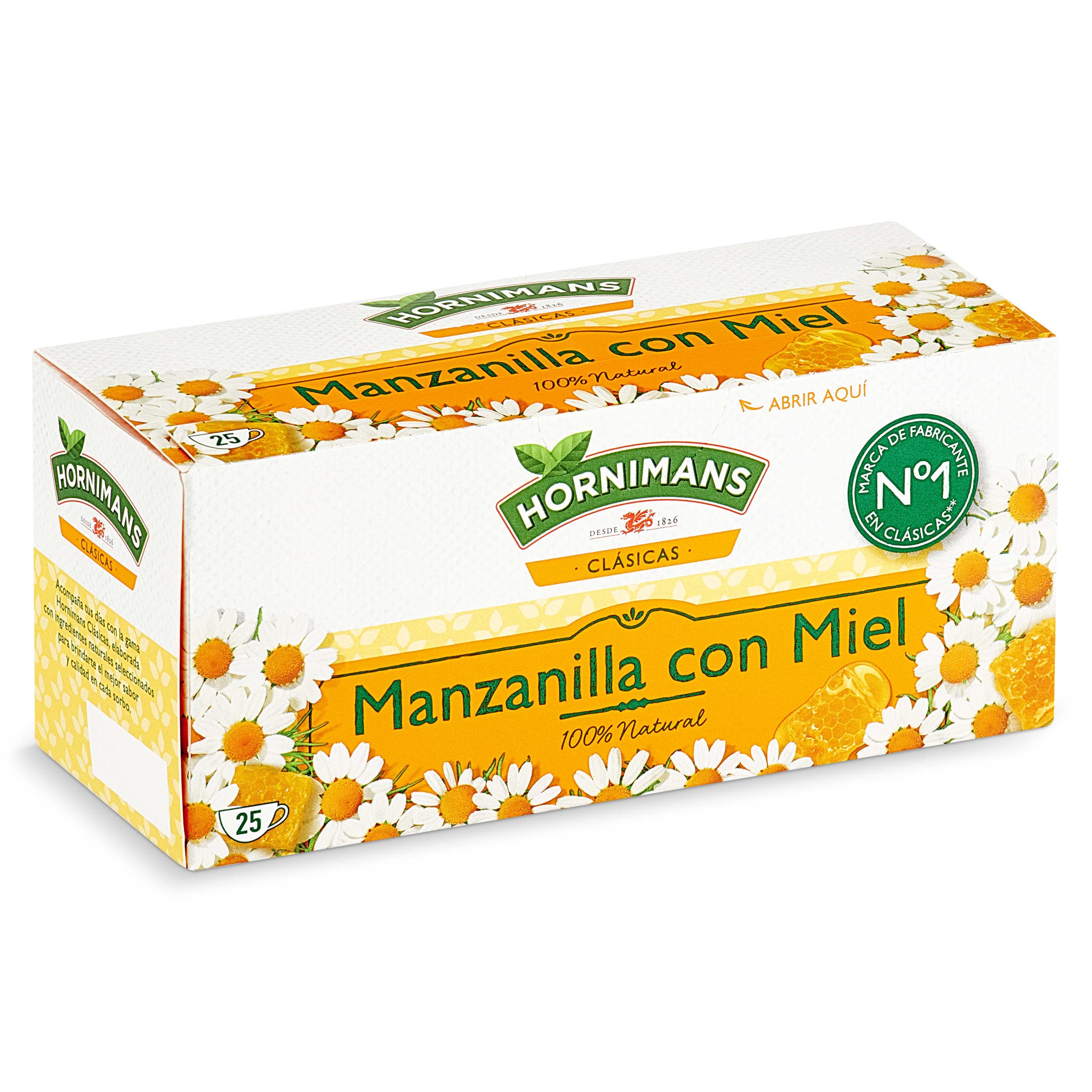 Manzanilla con miel Hornimans 25 unidades