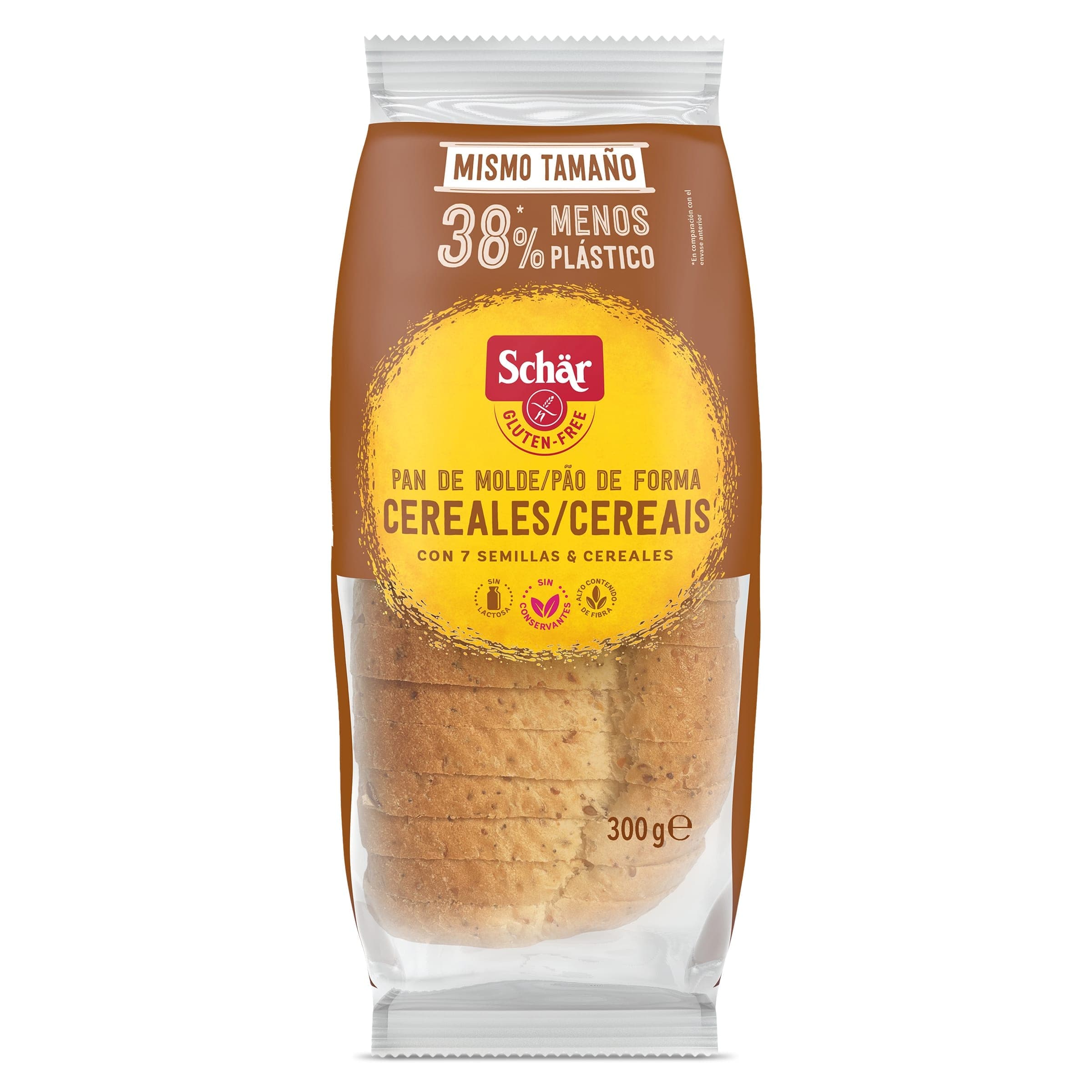 Pan de molde con cereales sin gluten Dr. Schar 300 g