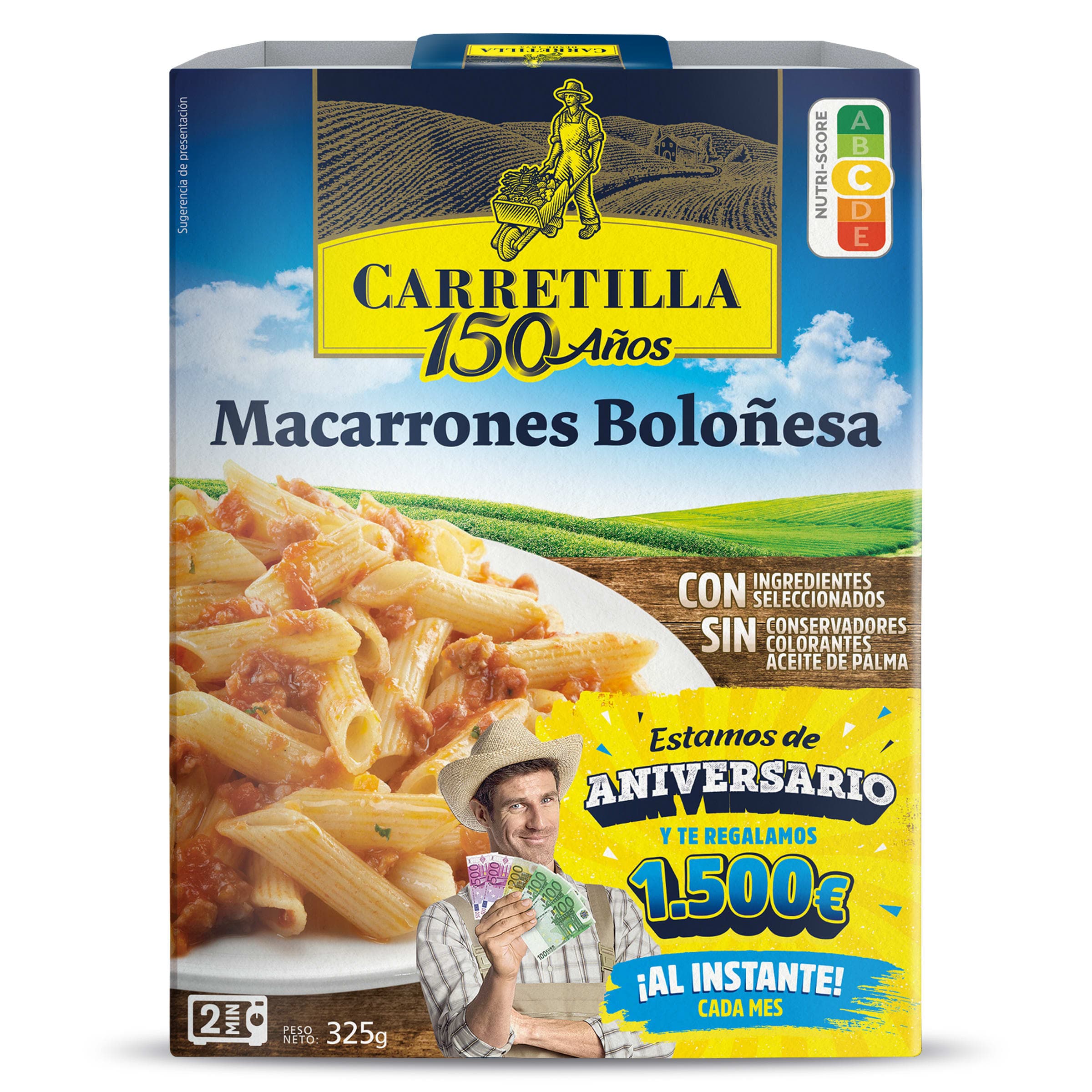 Macarrones boloñesa Carretilla 325 g