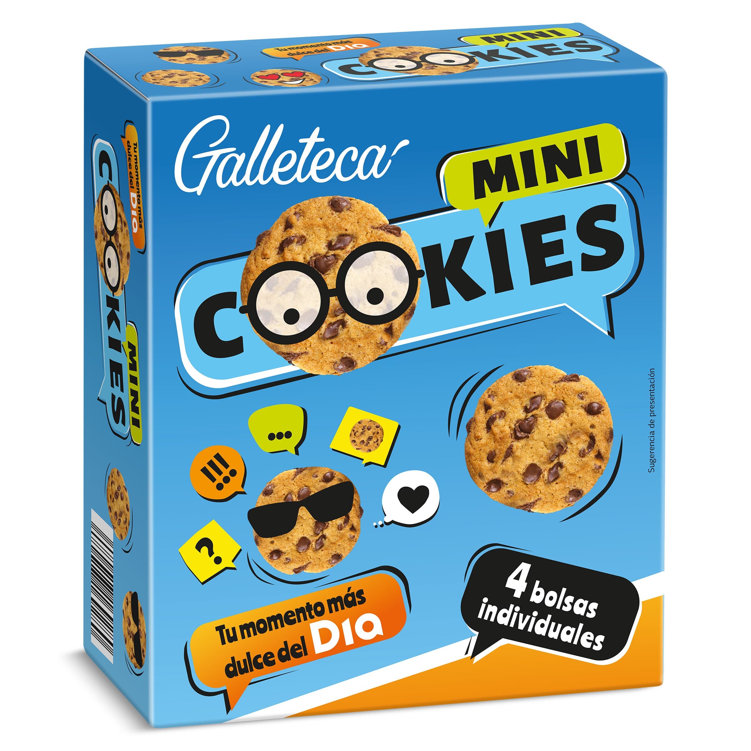 Mini galletas con pepitas de chocolate Galleteca de Dia caja 160 g