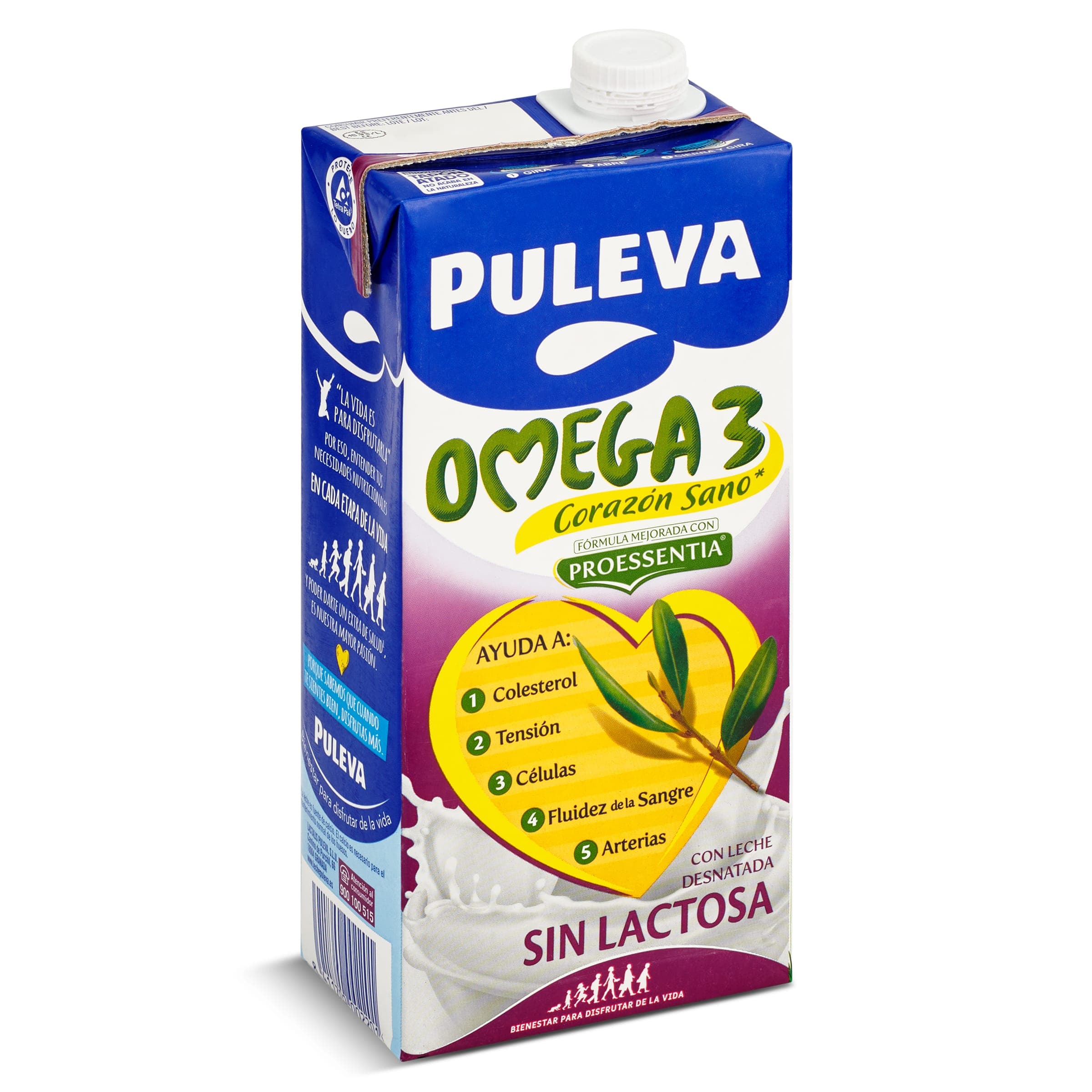 Bebida láctea omega 3 sin Lactosa Puleva 1 L