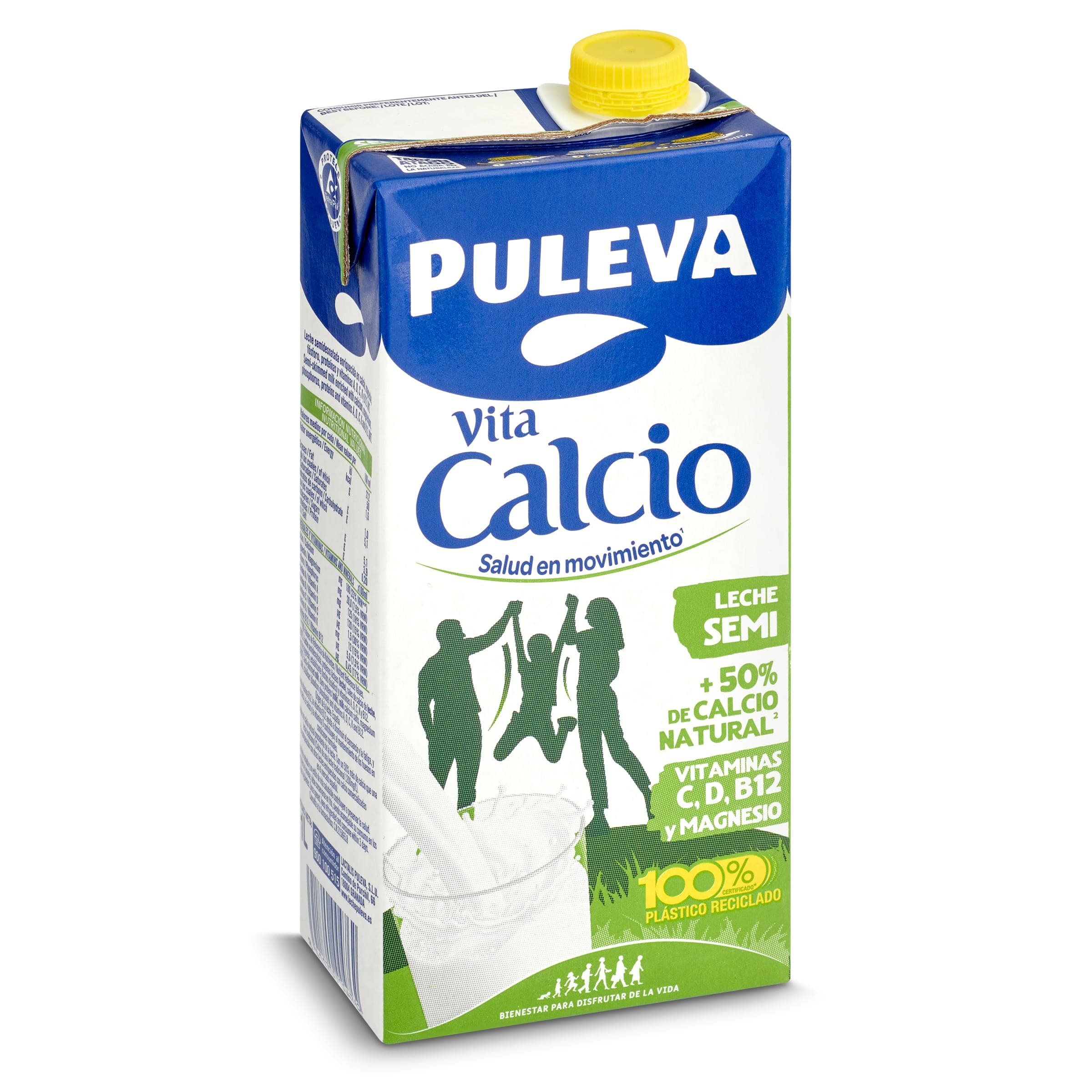 Leche semidesnatada calcio Puleva 1 L