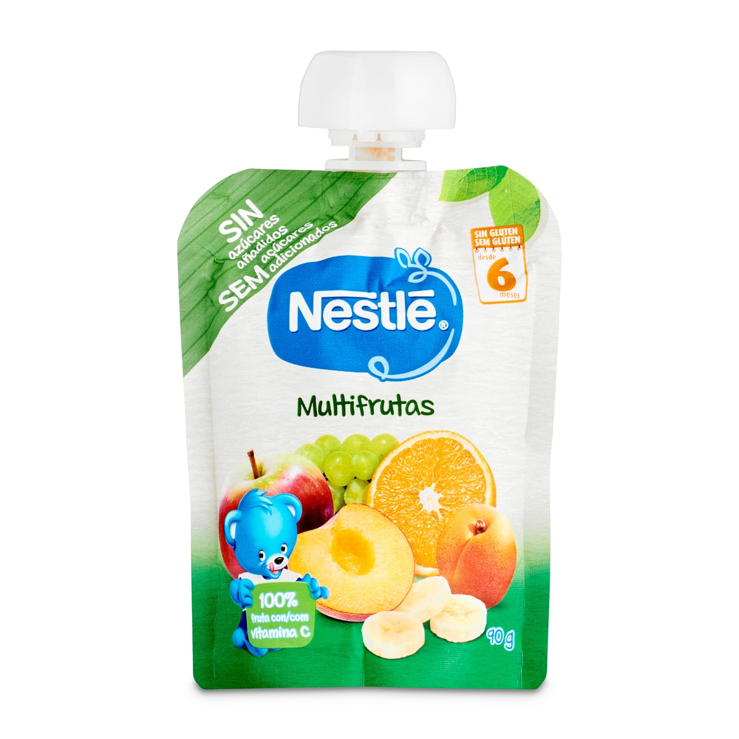 Alimento infantil con puré multifrutas Nestlé bolsa 90 g