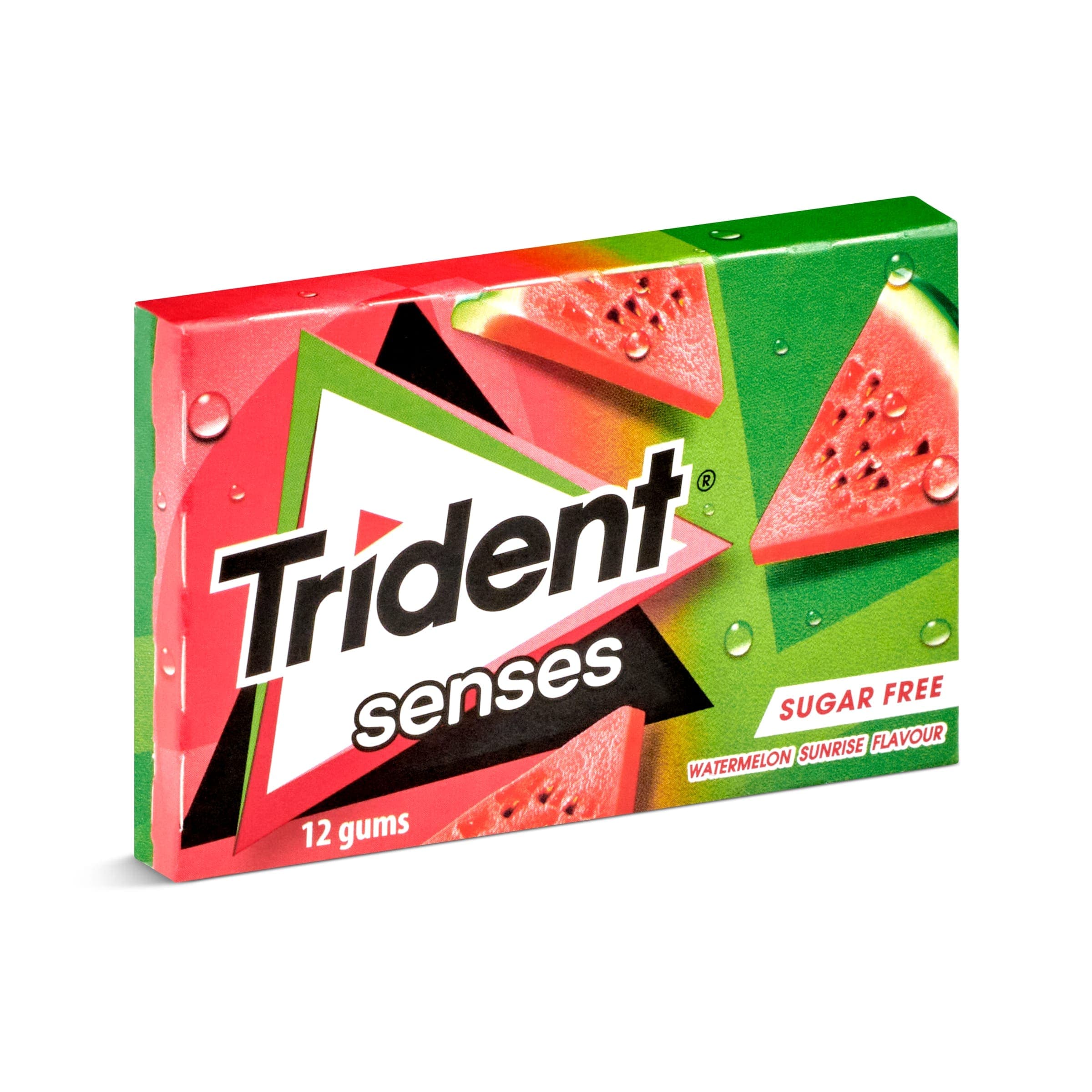 Chicles sabor sandía sin azúcar Trident caja 23 g